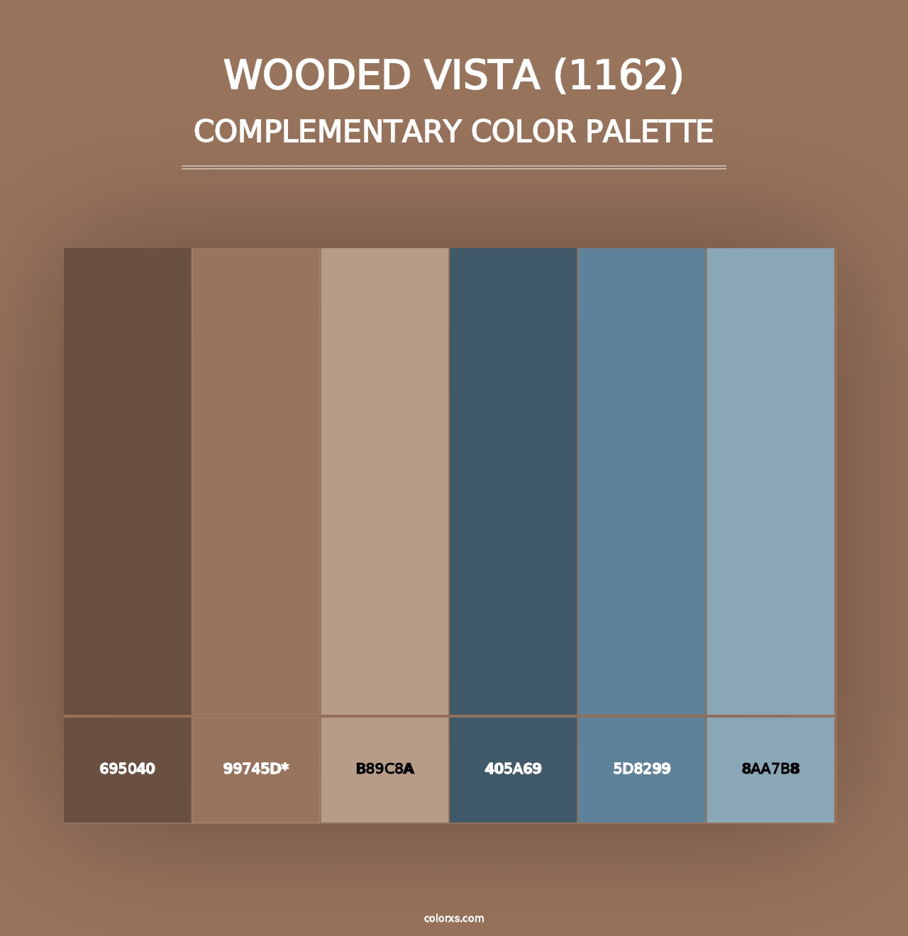 Wooded Vista (1162) - Complementary Color Palette