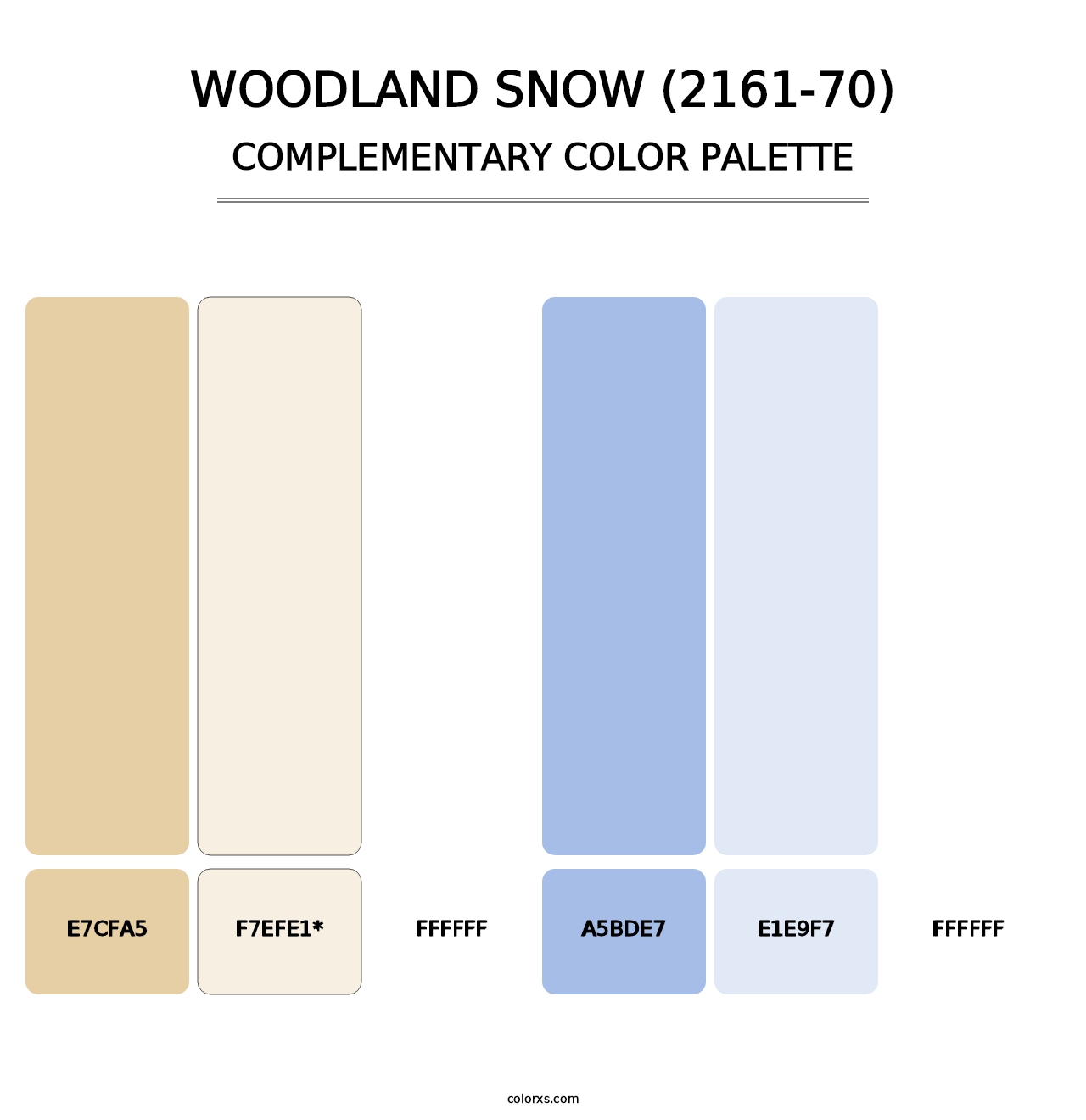 Woodland Snow (2161-70) - Complementary Color Palette