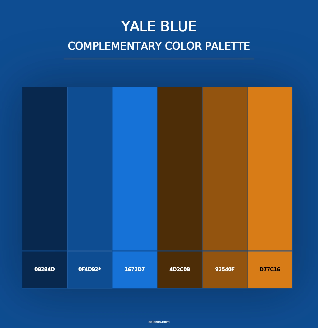 Yale Blue - Complementary Color Palette