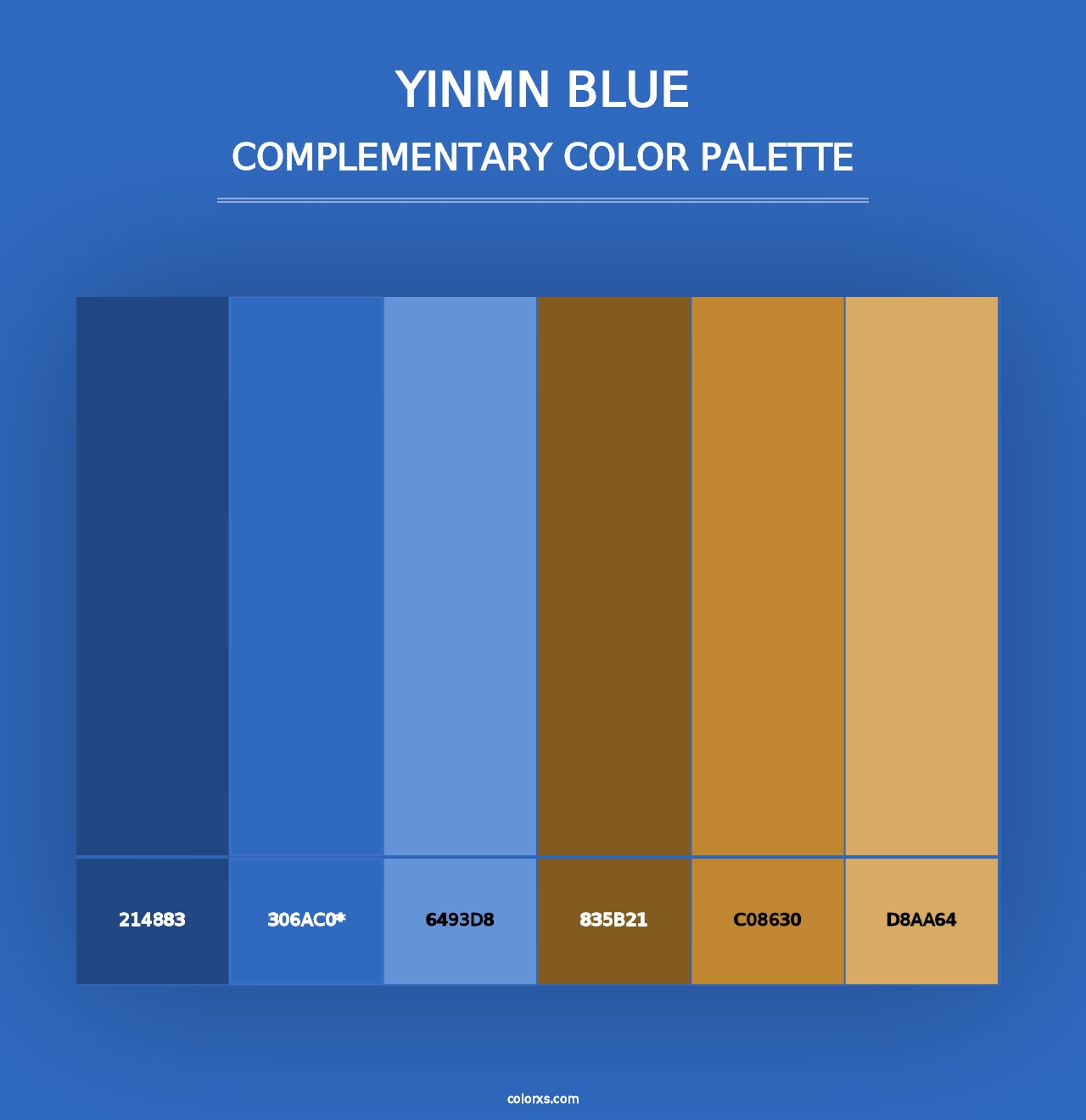 YInMn Blue - Complementary Color Palette