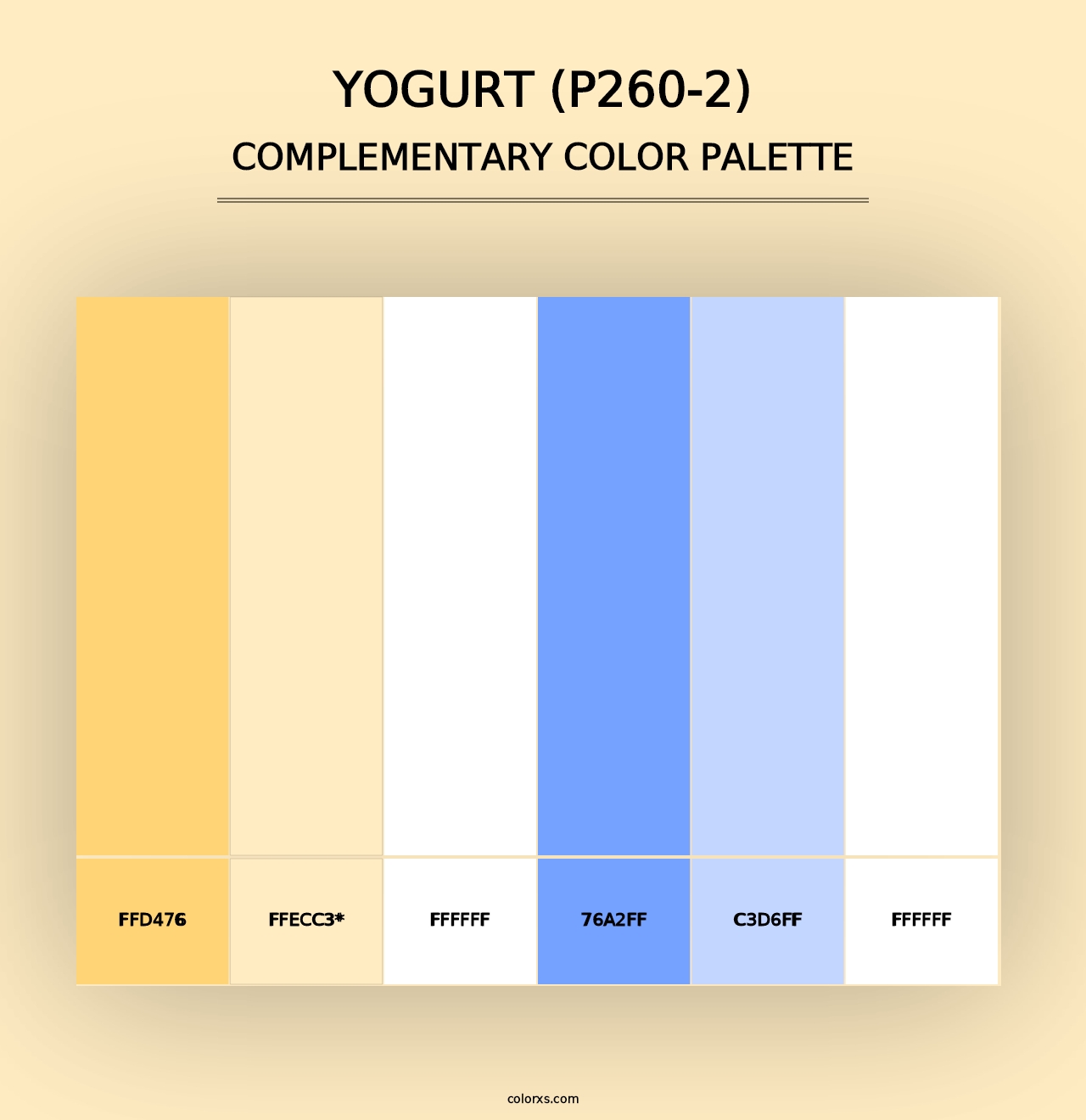 Yogurt (P260-2) - Complementary Color Palette