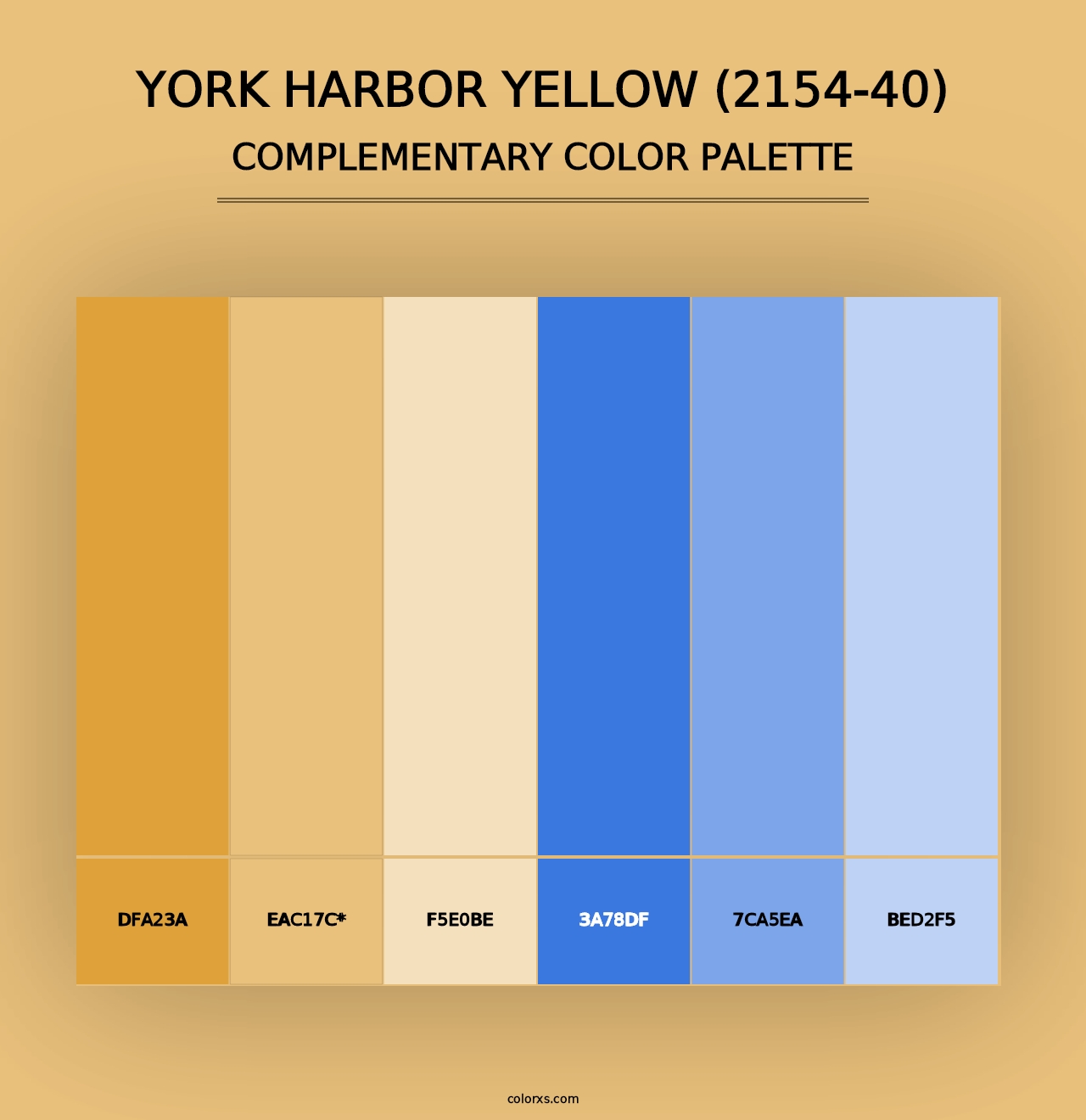 York Harbor Yellow (2154-40) - Complementary Color Palette