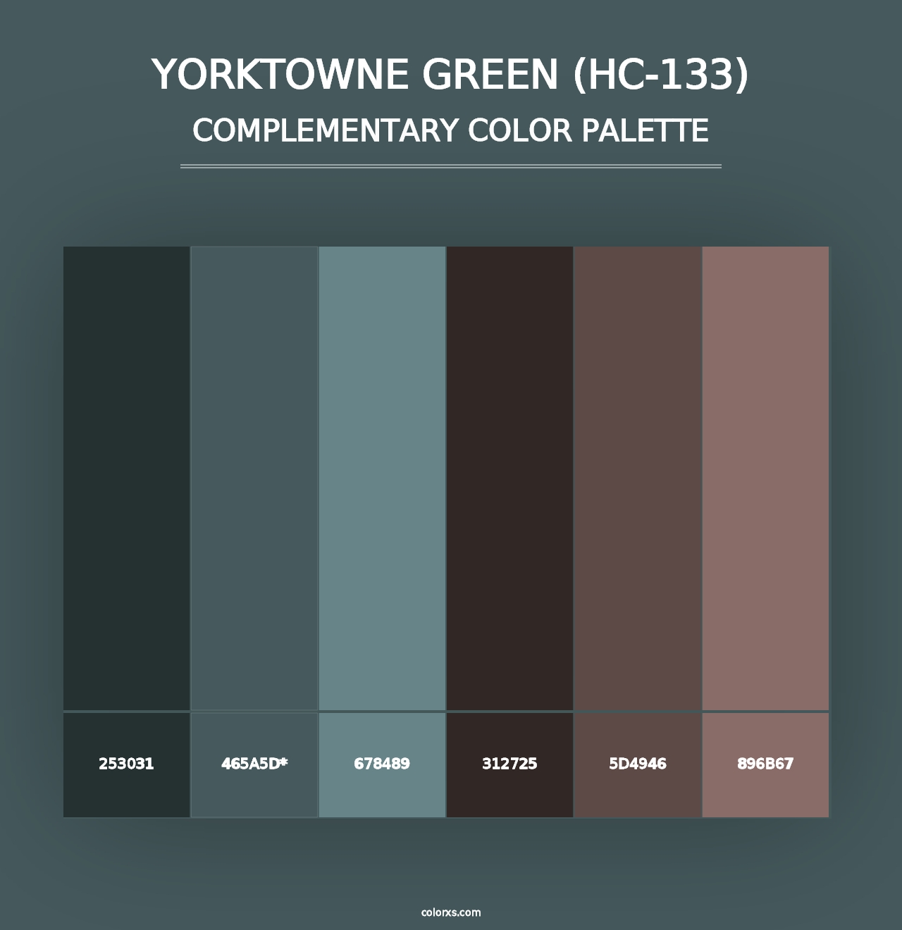 Yorktowne Green (HC-133) - Complementary Color Palette