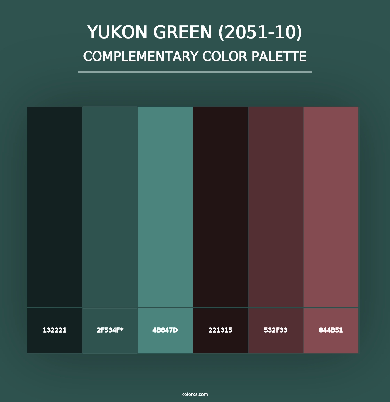 Yukon Green (2051-10) - Complementary Color Palette