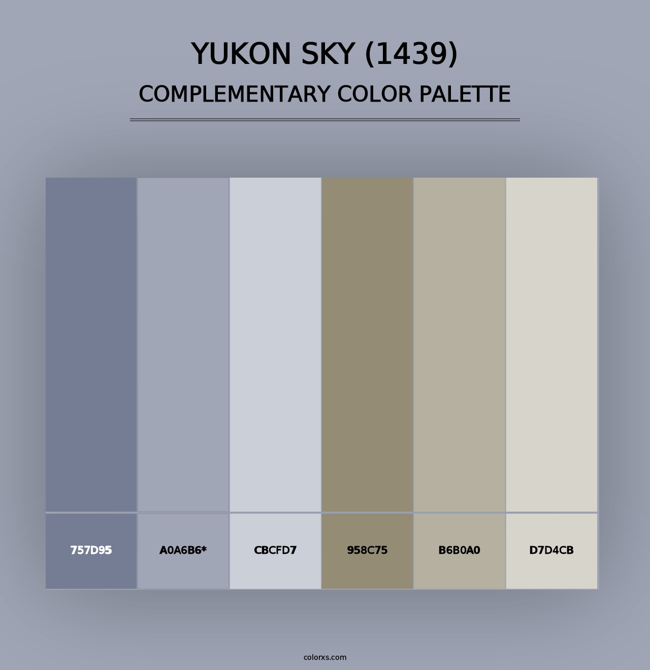 Yukon Sky (1439) - Complementary Color Palette