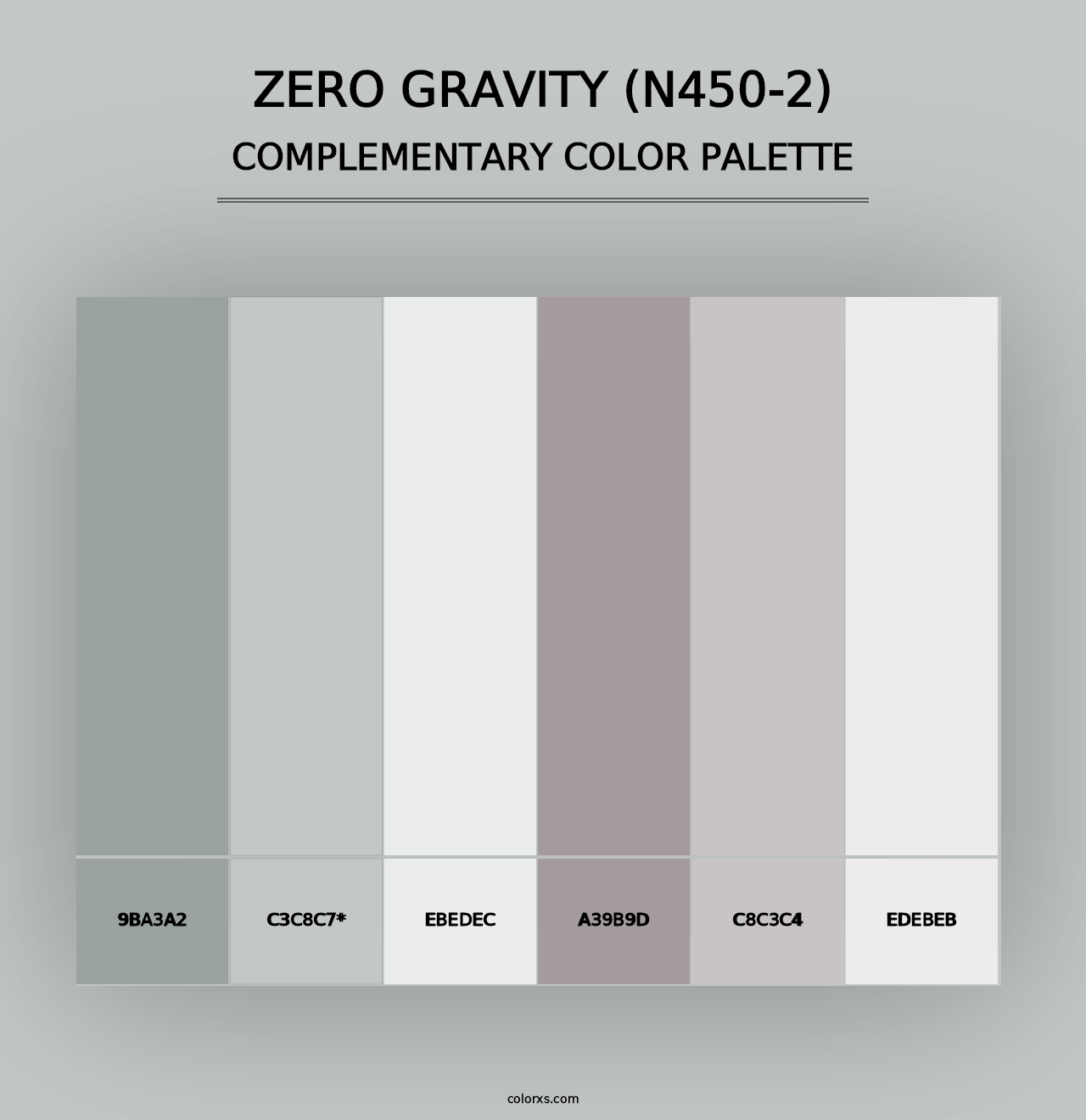 Zero Gravity (N450-2) - Complementary Color Palette