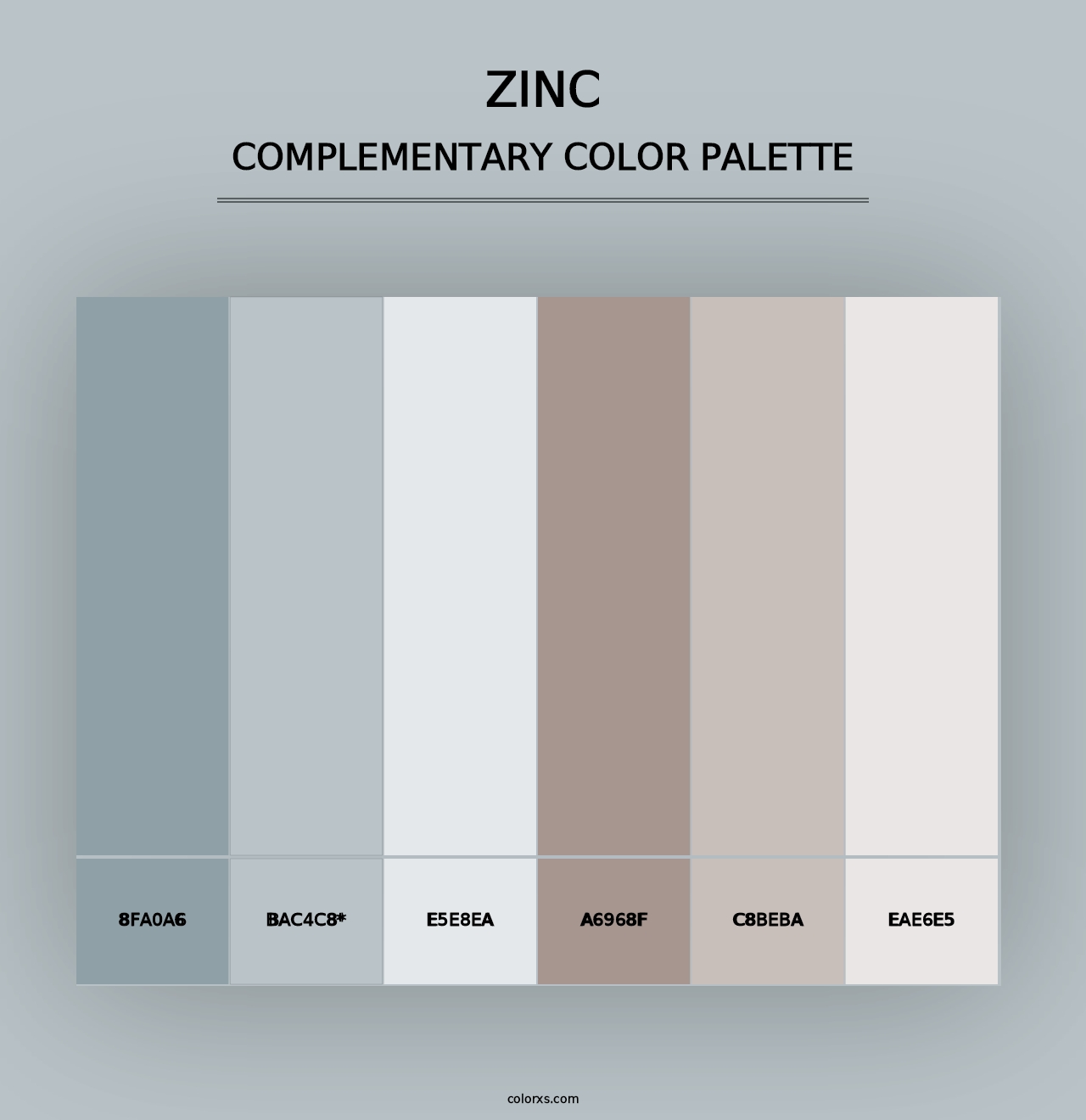 Zinc - Complementary Color Palette