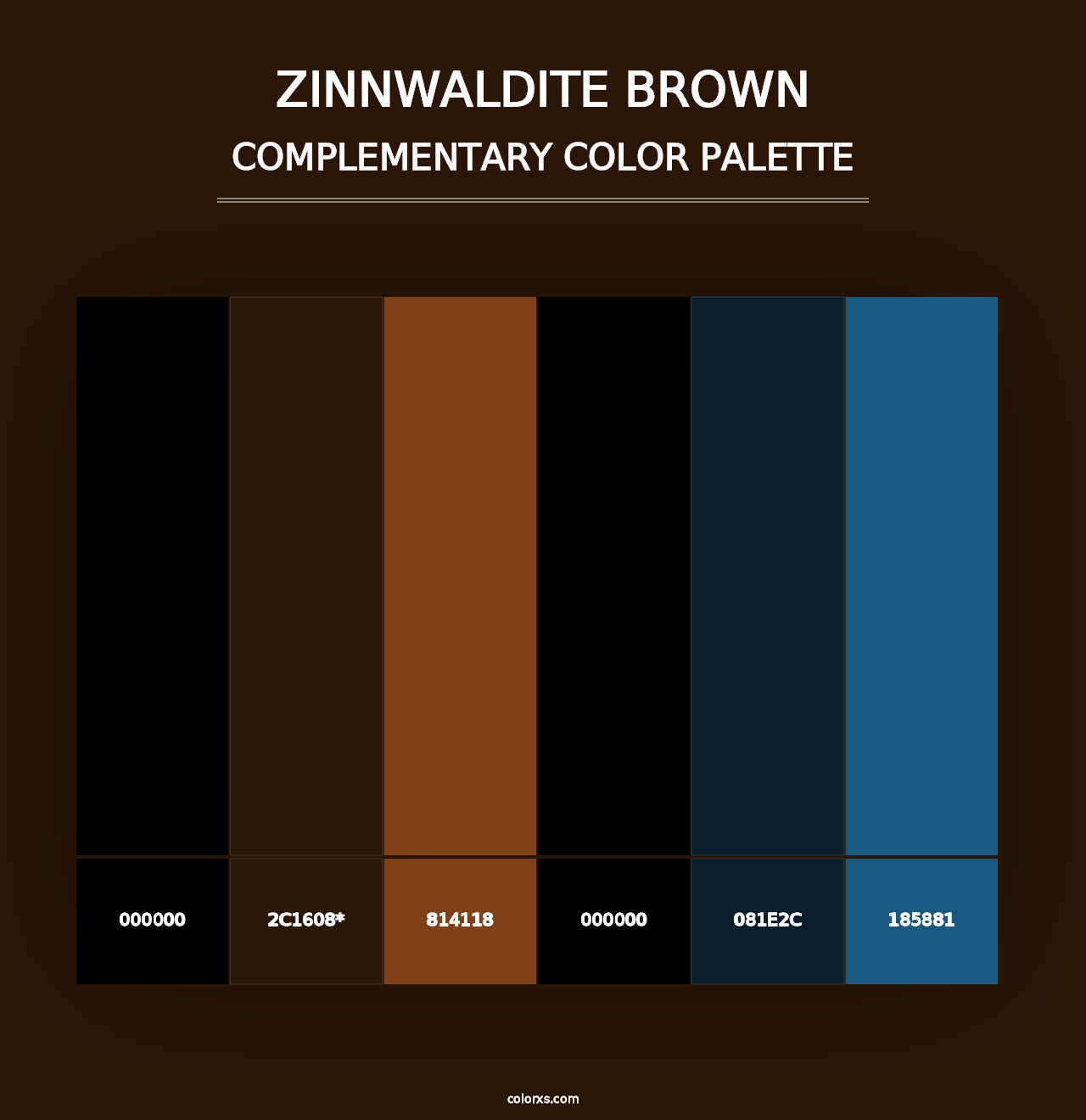 Zinnwaldite Brown - Complementary Color Palette