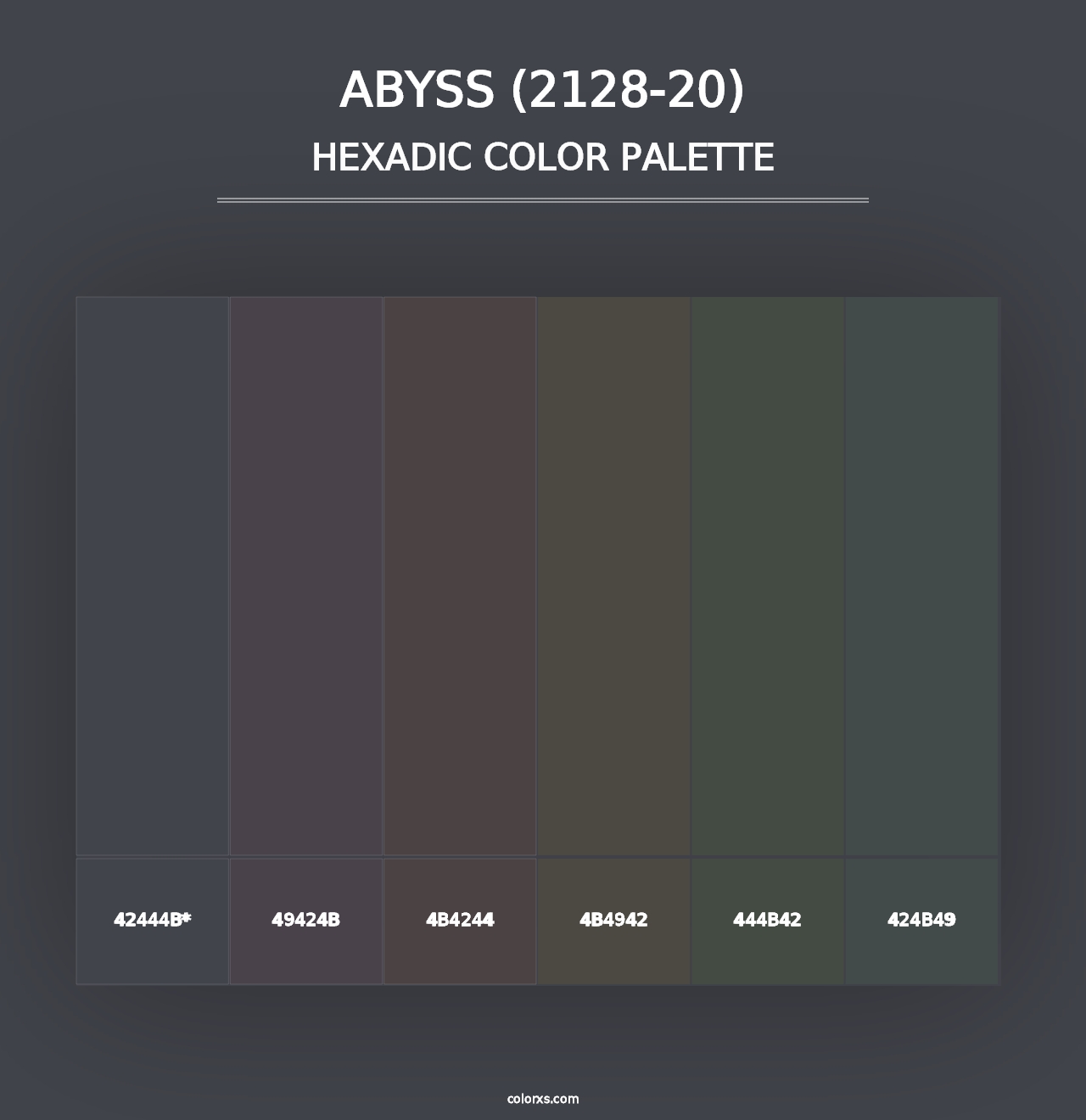 Abyss (2128-20) - Hexadic Color Palette