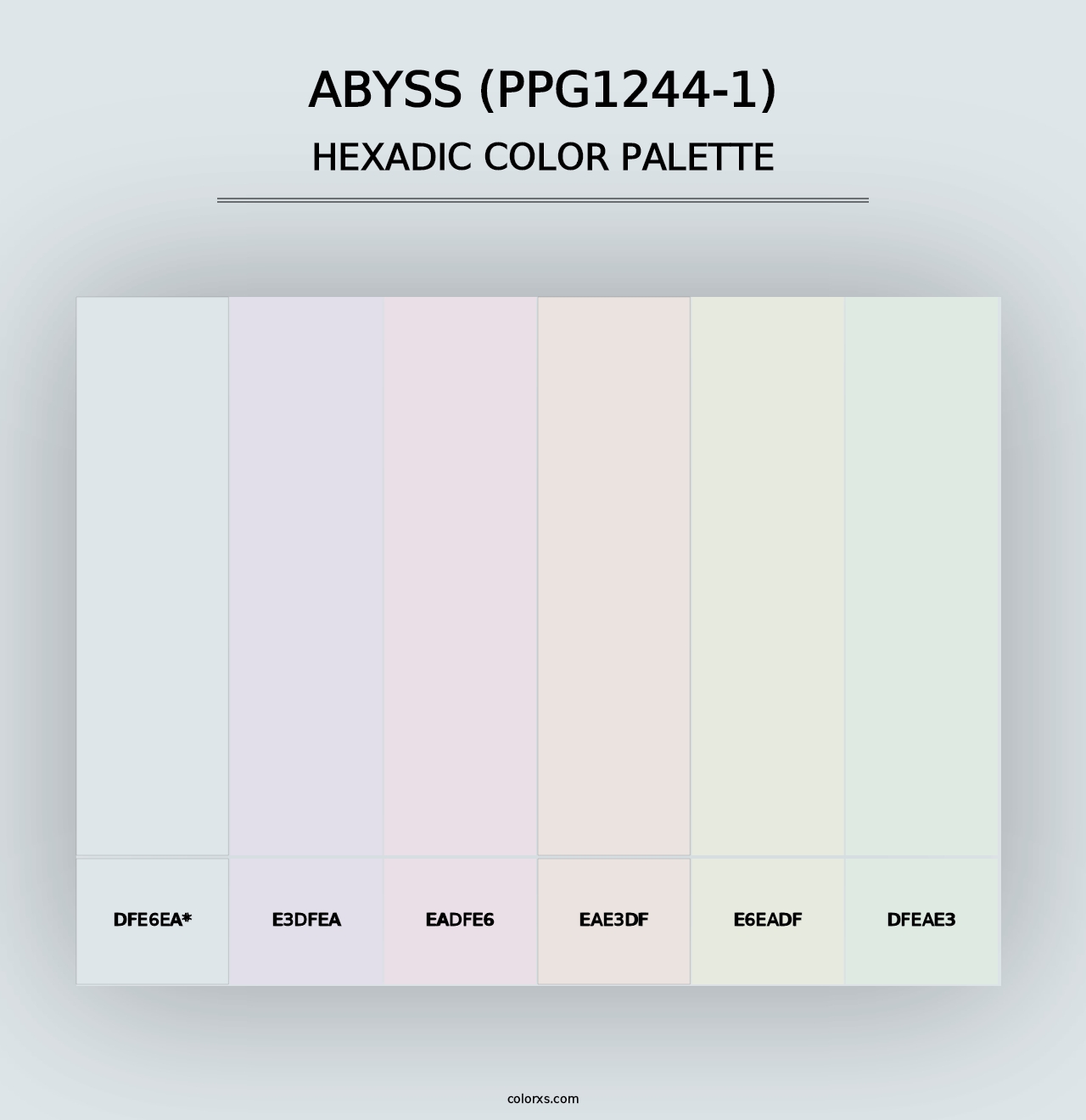 Abyss (PPG1244-1) - Hexadic Color Palette