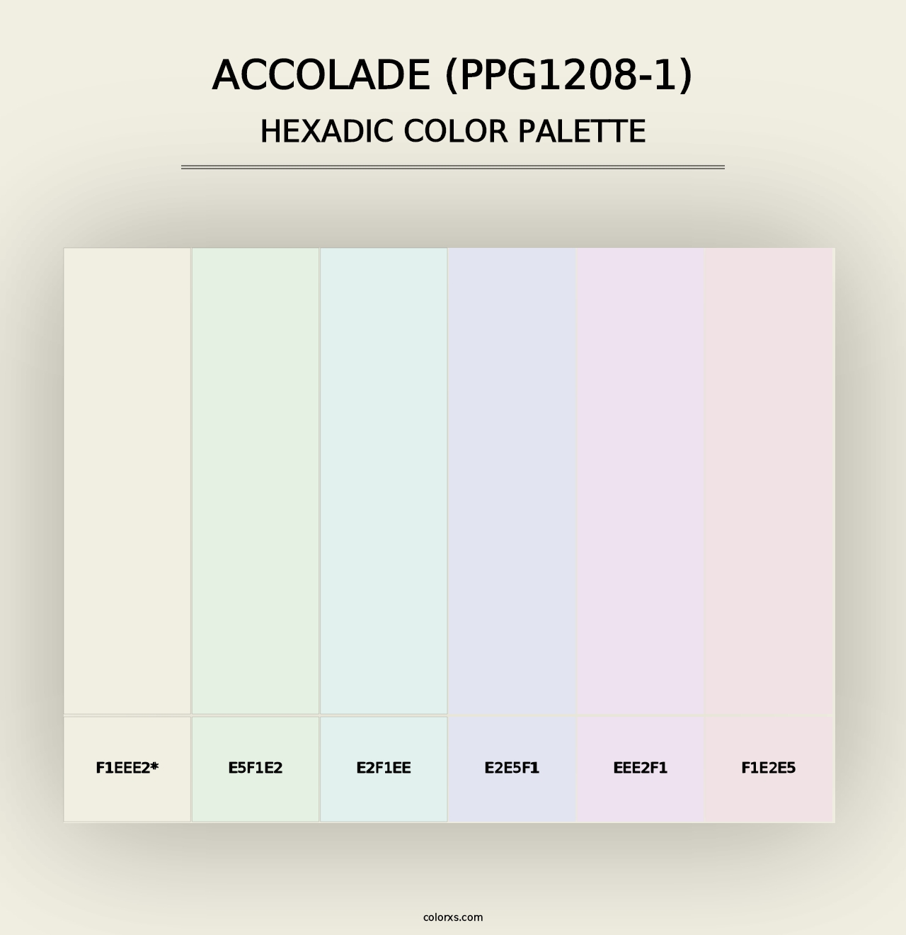 Accolade (PPG1208-1) - Hexadic Color Palette