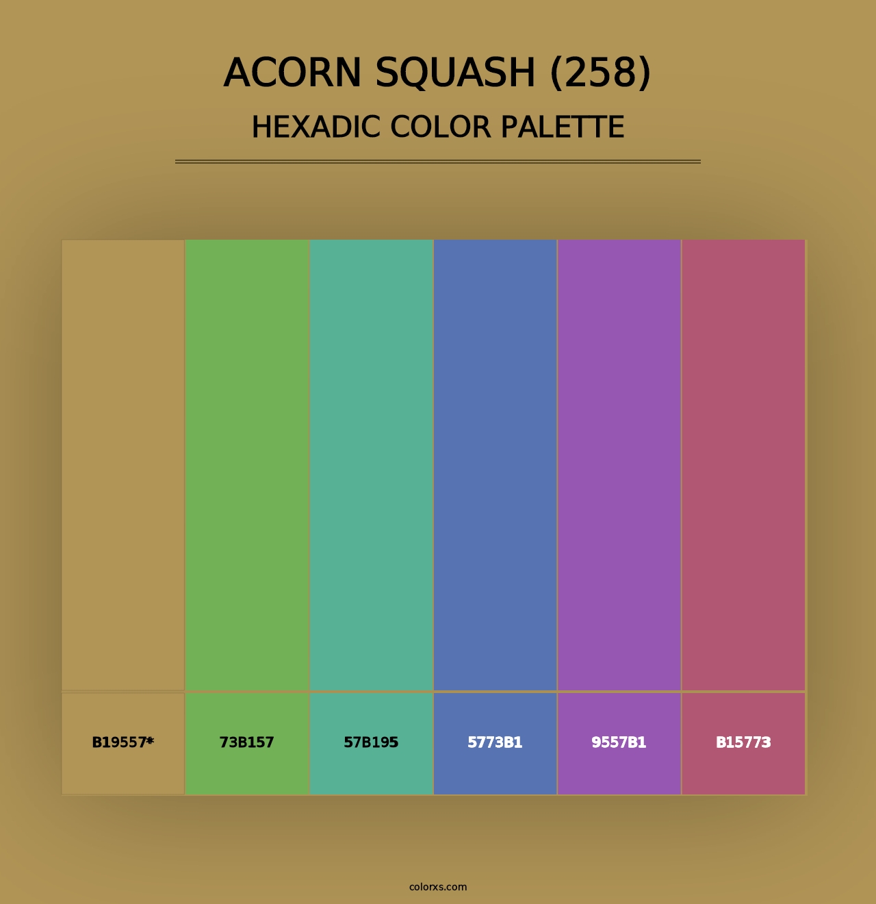 Acorn Squash (258) - Hexadic Color Palette