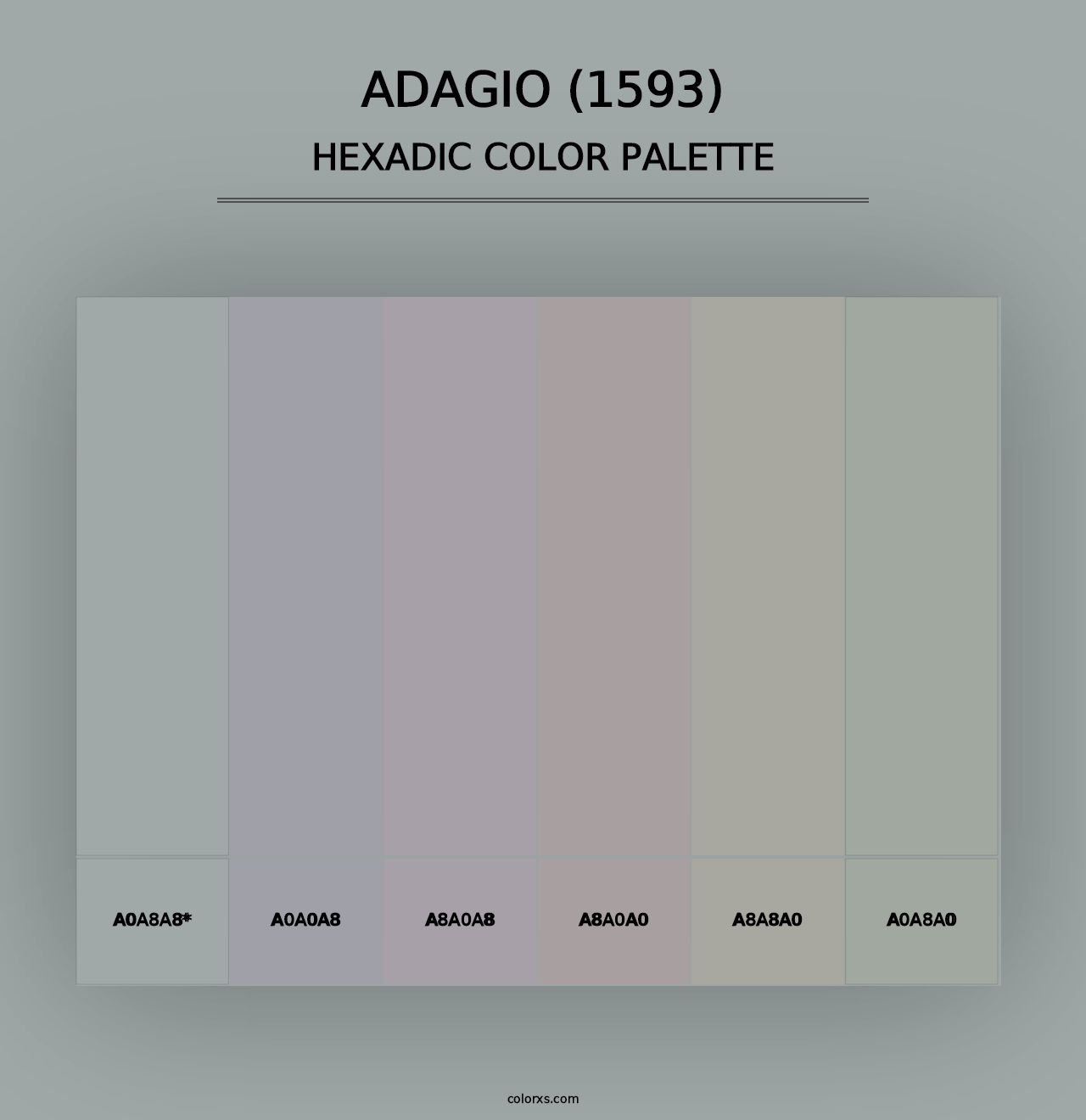 Adagio (1593) - Hexadic Color Palette