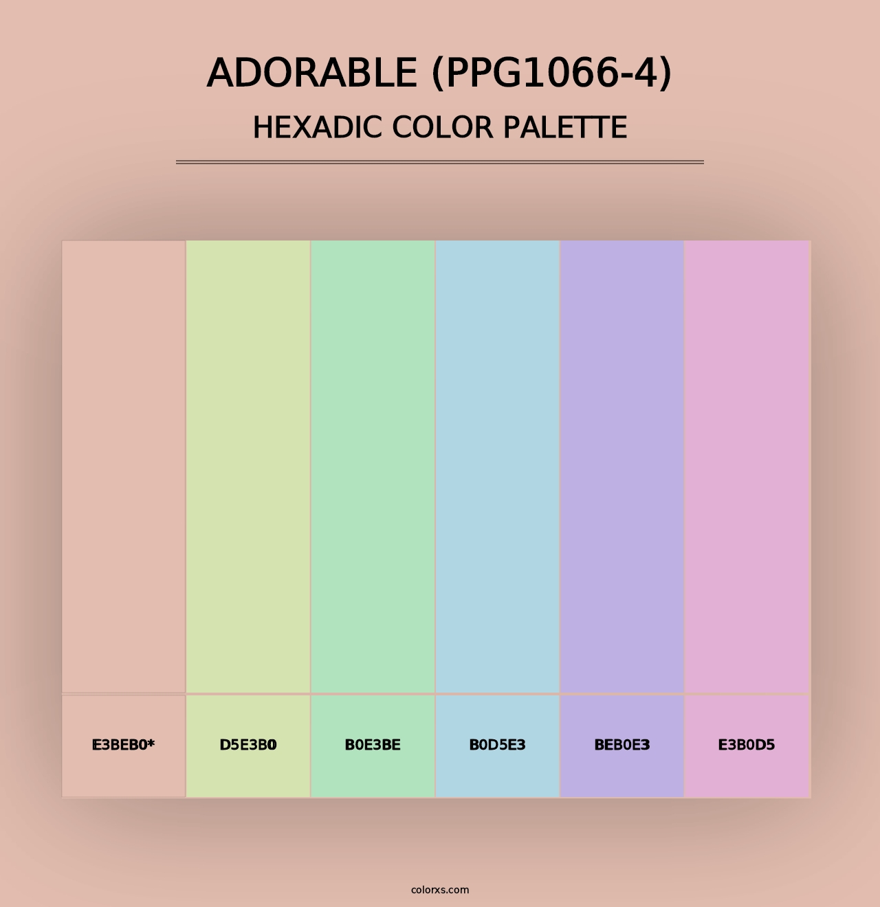 Adorable (PPG1066-4) - Hexadic Color Palette