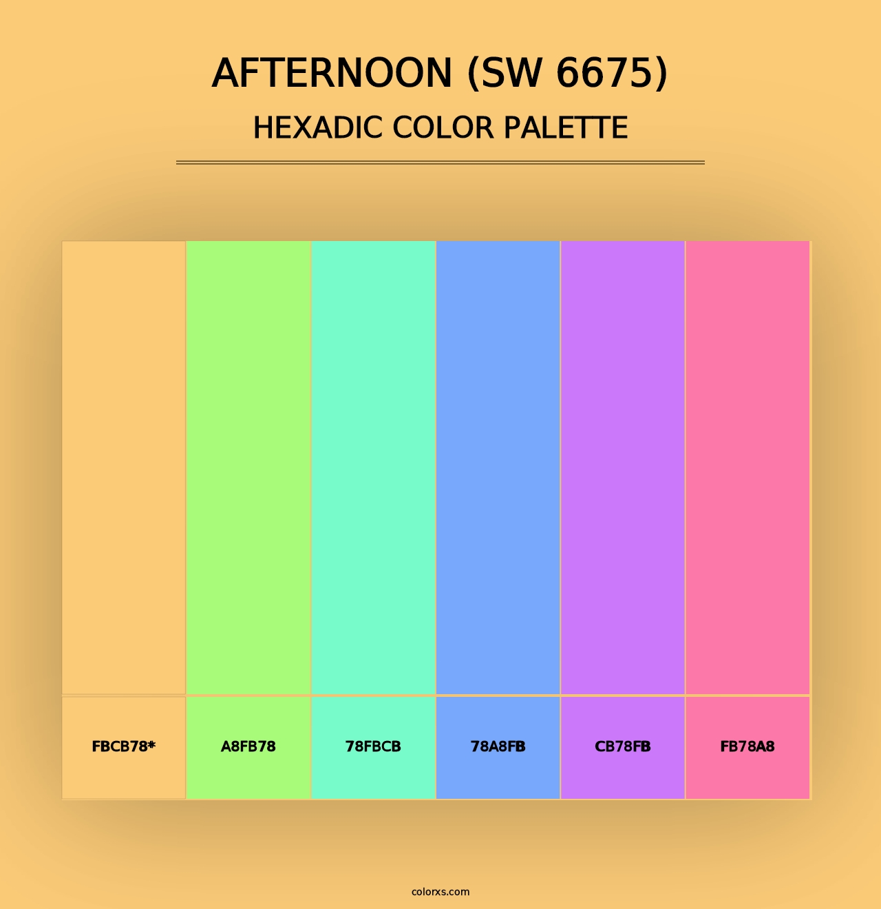 Afternoon (SW 6675) - Hexadic Color Palette