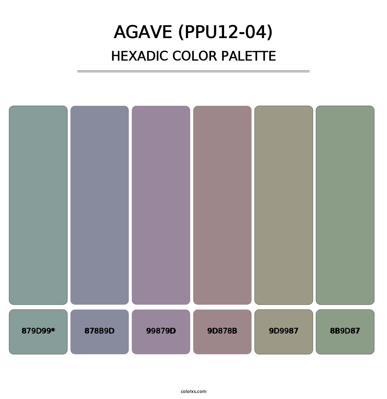 Agave (PPU12-04) - Hexadic Color Palette