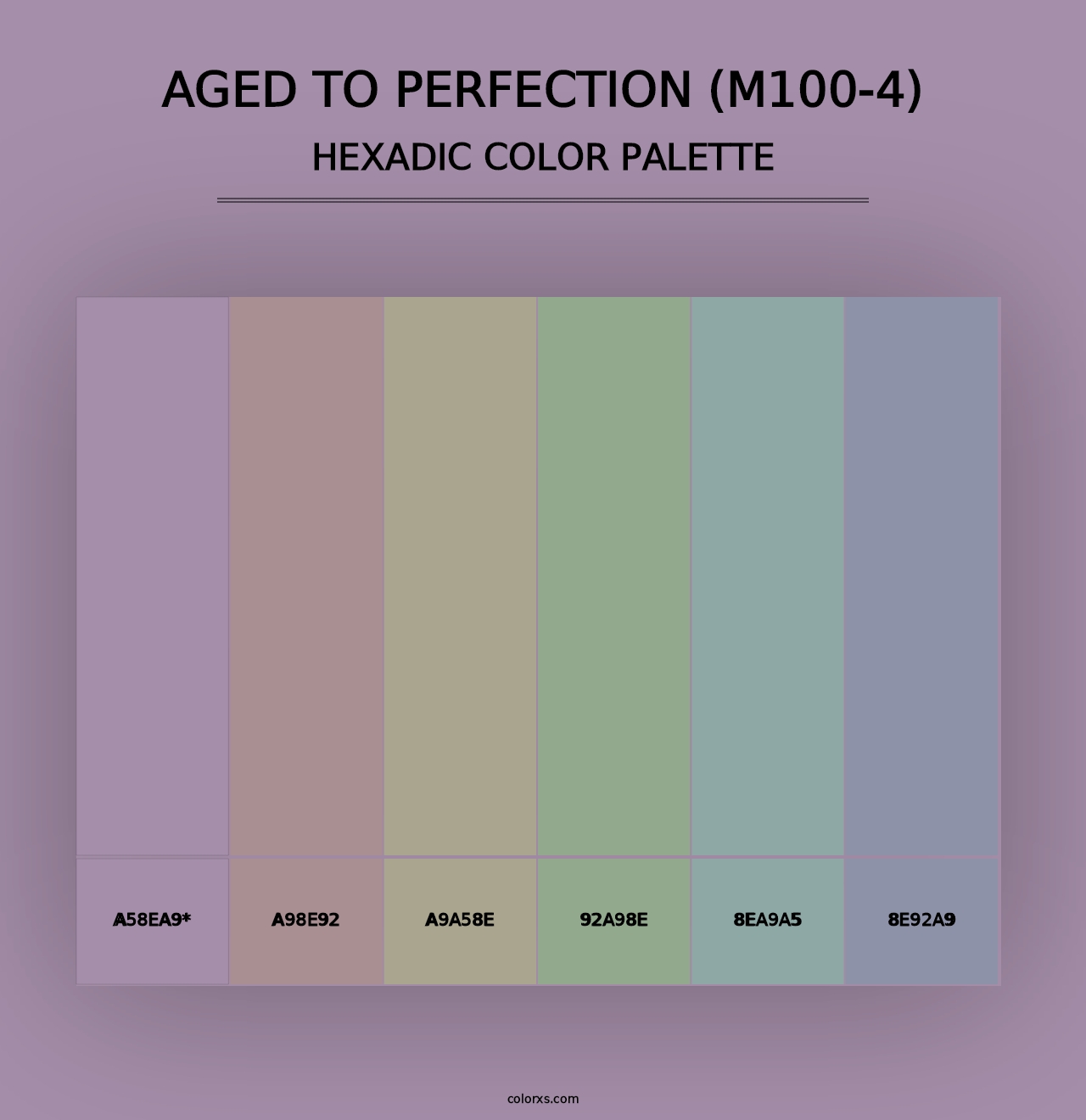 Aged To Perfection (M100-4) - Hexadic Color Palette