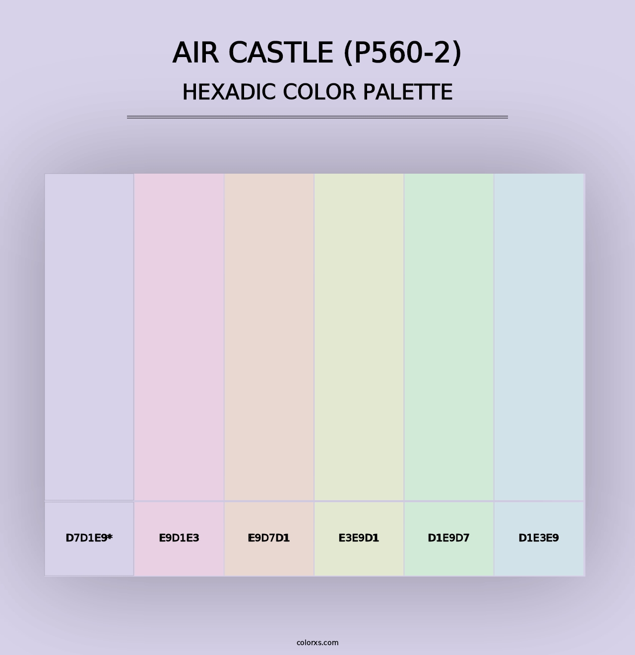 Air Castle (P560-2) - Hexadic Color Palette