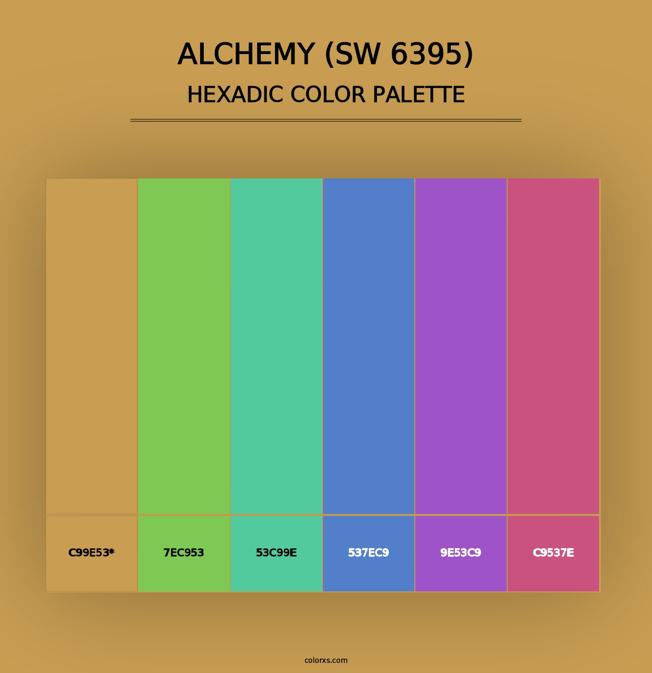 Alchemy (SW 6395) - Hexadic Color Palette