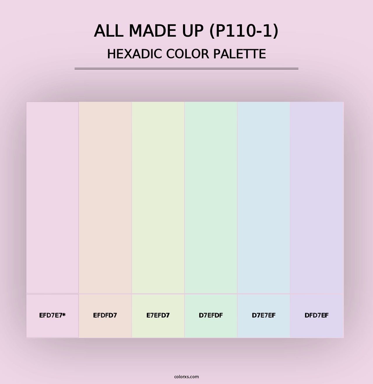 All Made Up (P110-1) - Hexadic Color Palette