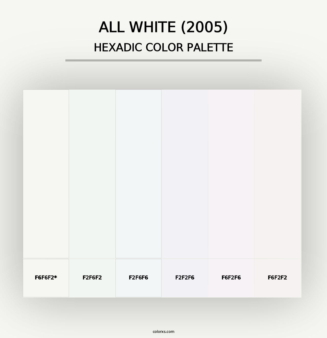 All White (2005) - Hexadic Color Palette