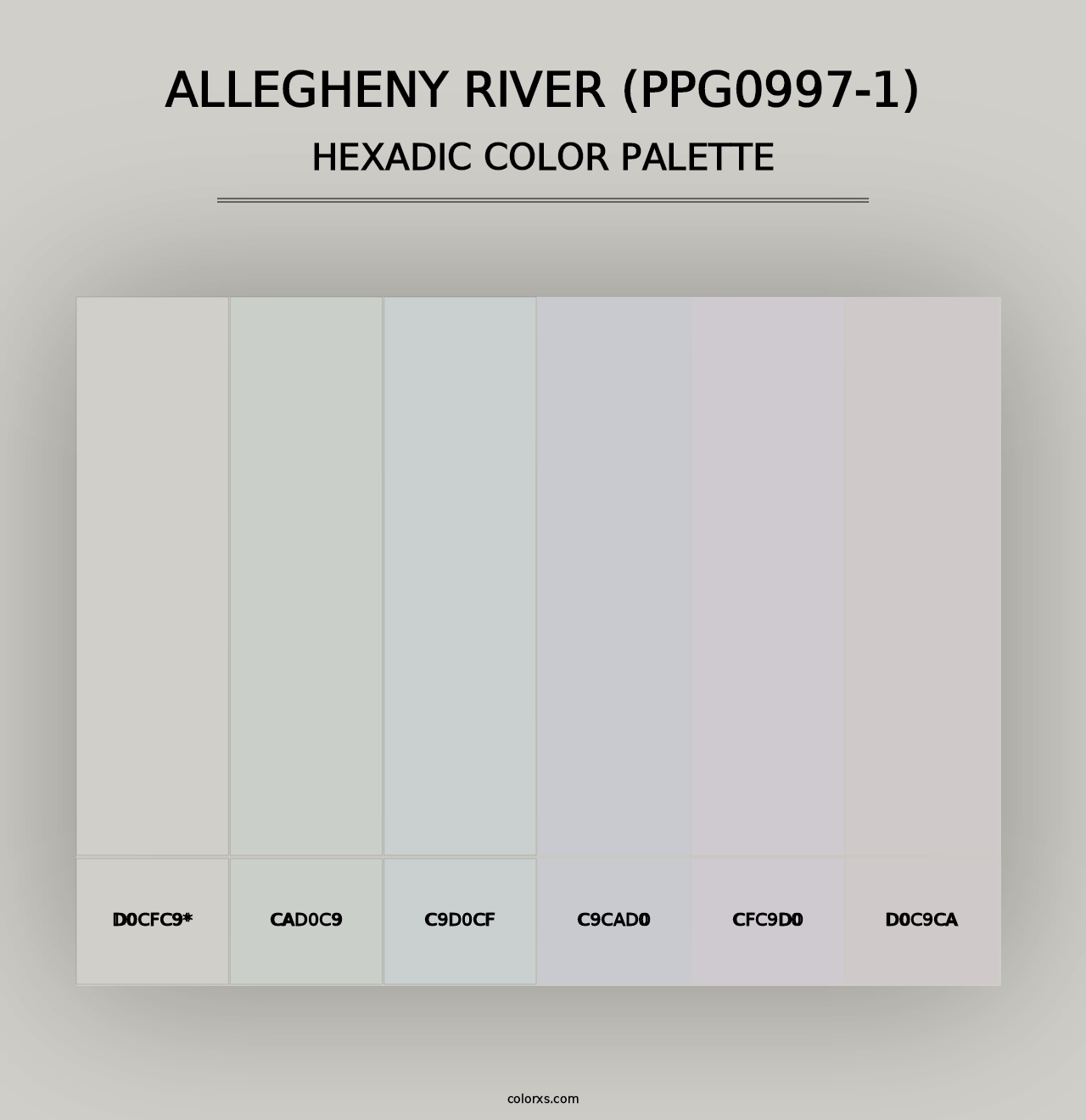 Allegheny River (PPG0997-1) - Hexadic Color Palette