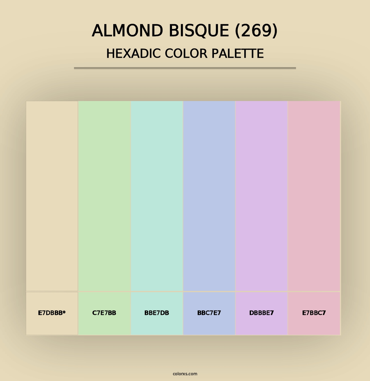 Almond Bisque (269) - Hexadic Color Palette