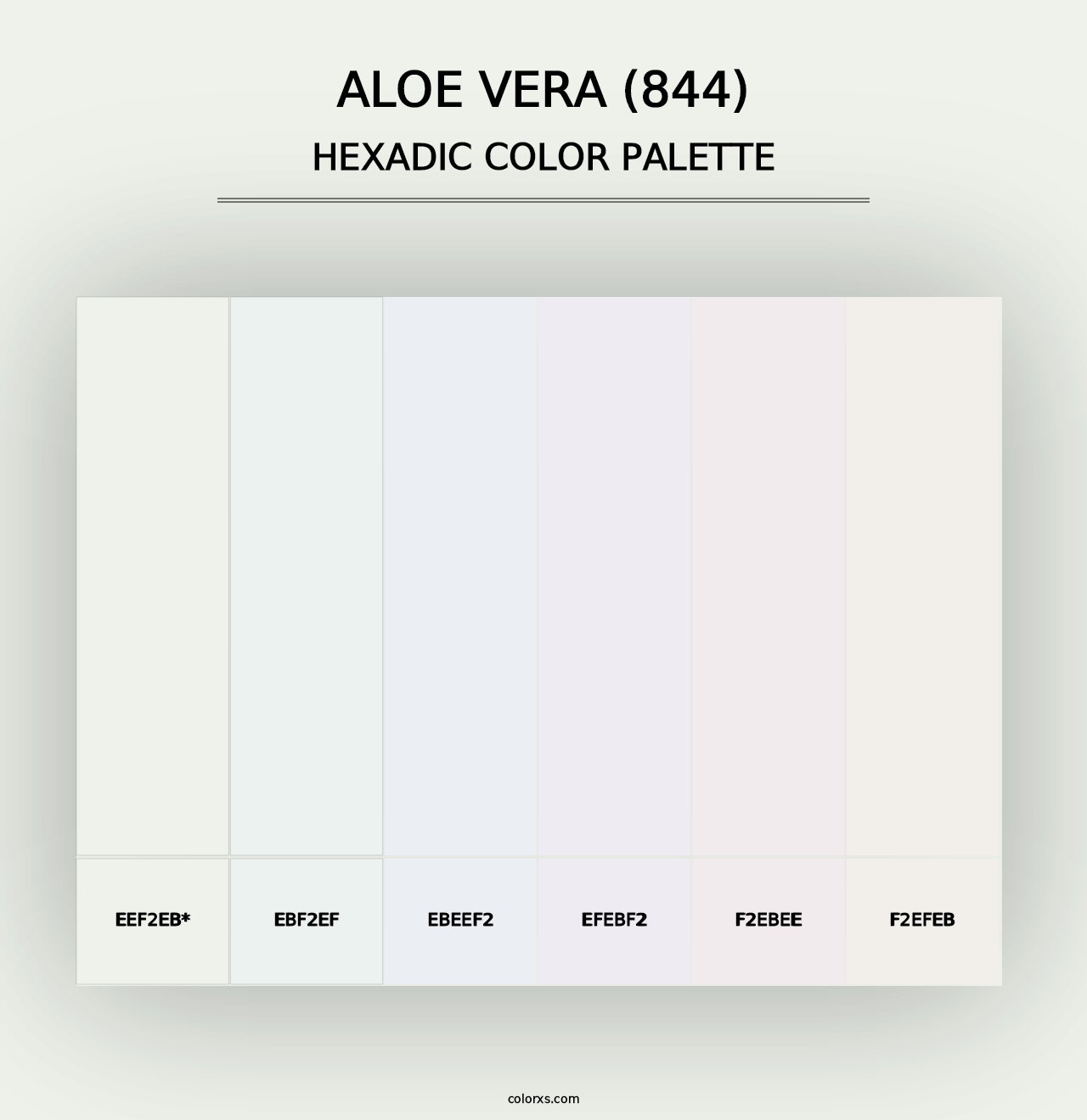 Aloe Vera (844) - Hexadic Color Palette