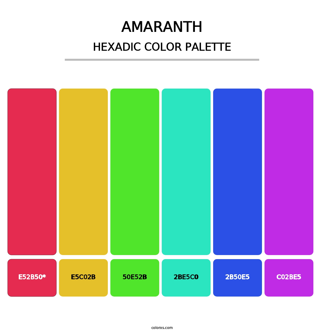 Amaranth - Hexadic Color Palette