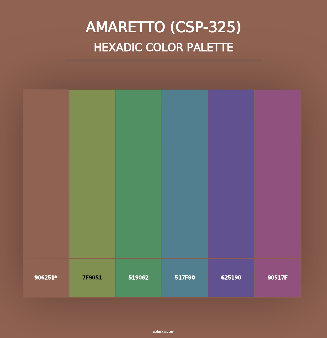 Amaretto (CSP-325) - Hexadic Color Palette