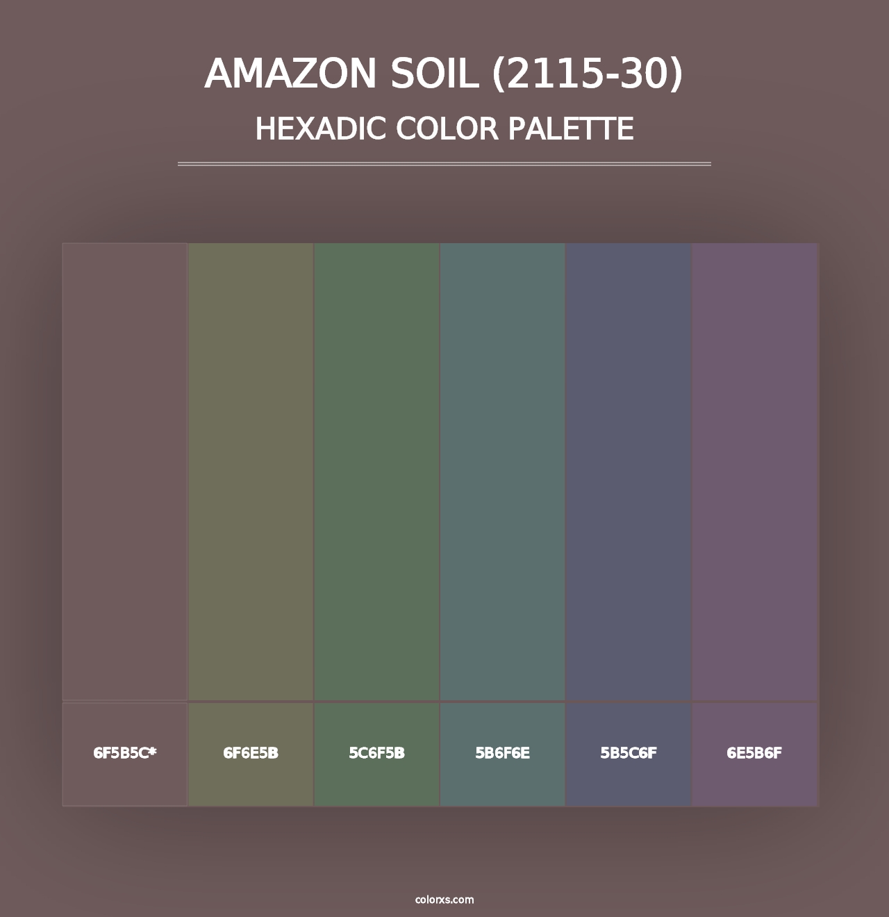 Amazon Soil (2115-30) - Hexadic Color Palette