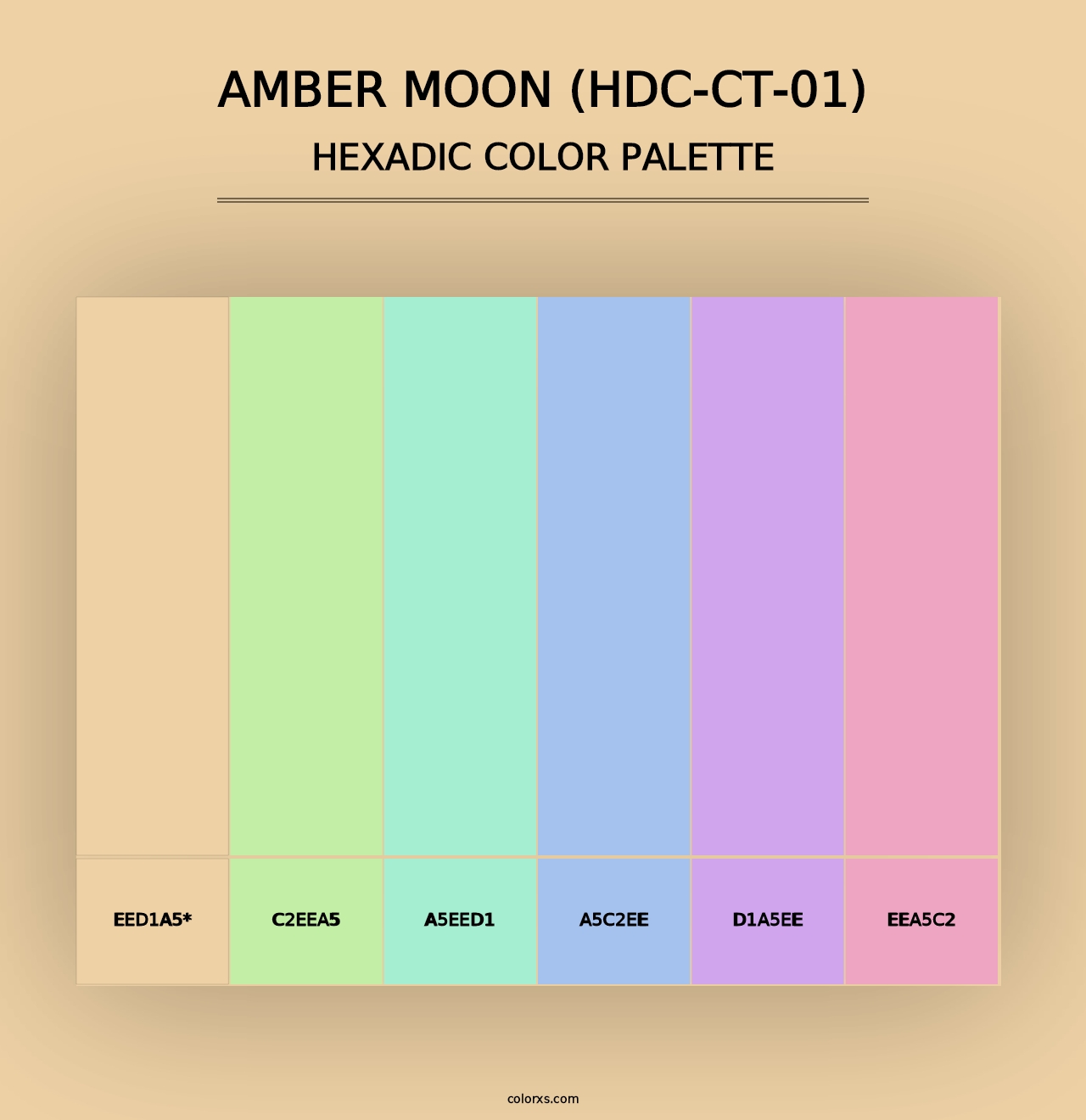 Amber Moon (HDC-CT-01) - Hexadic Color Palette