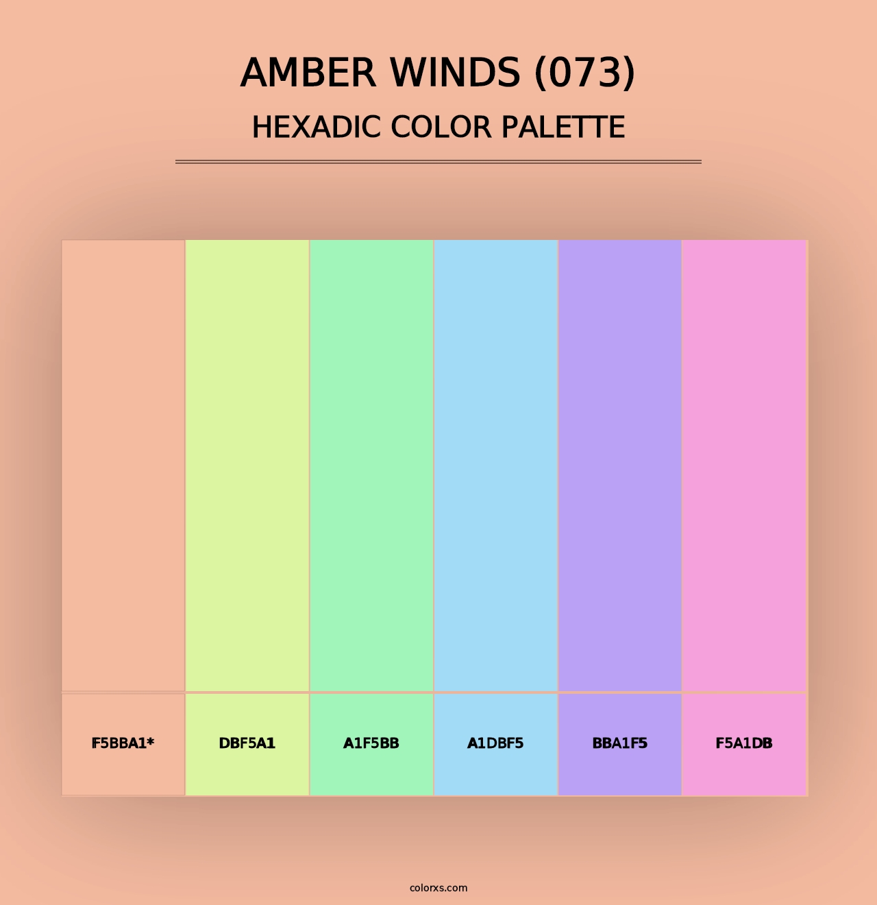 Amber Winds (073) - Hexadic Color Palette