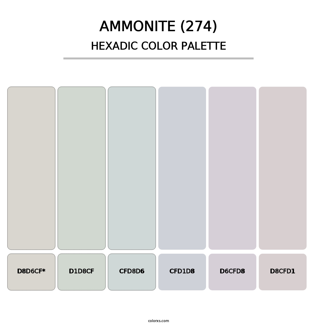 Ammonite (274) - Hexadic Color Palette