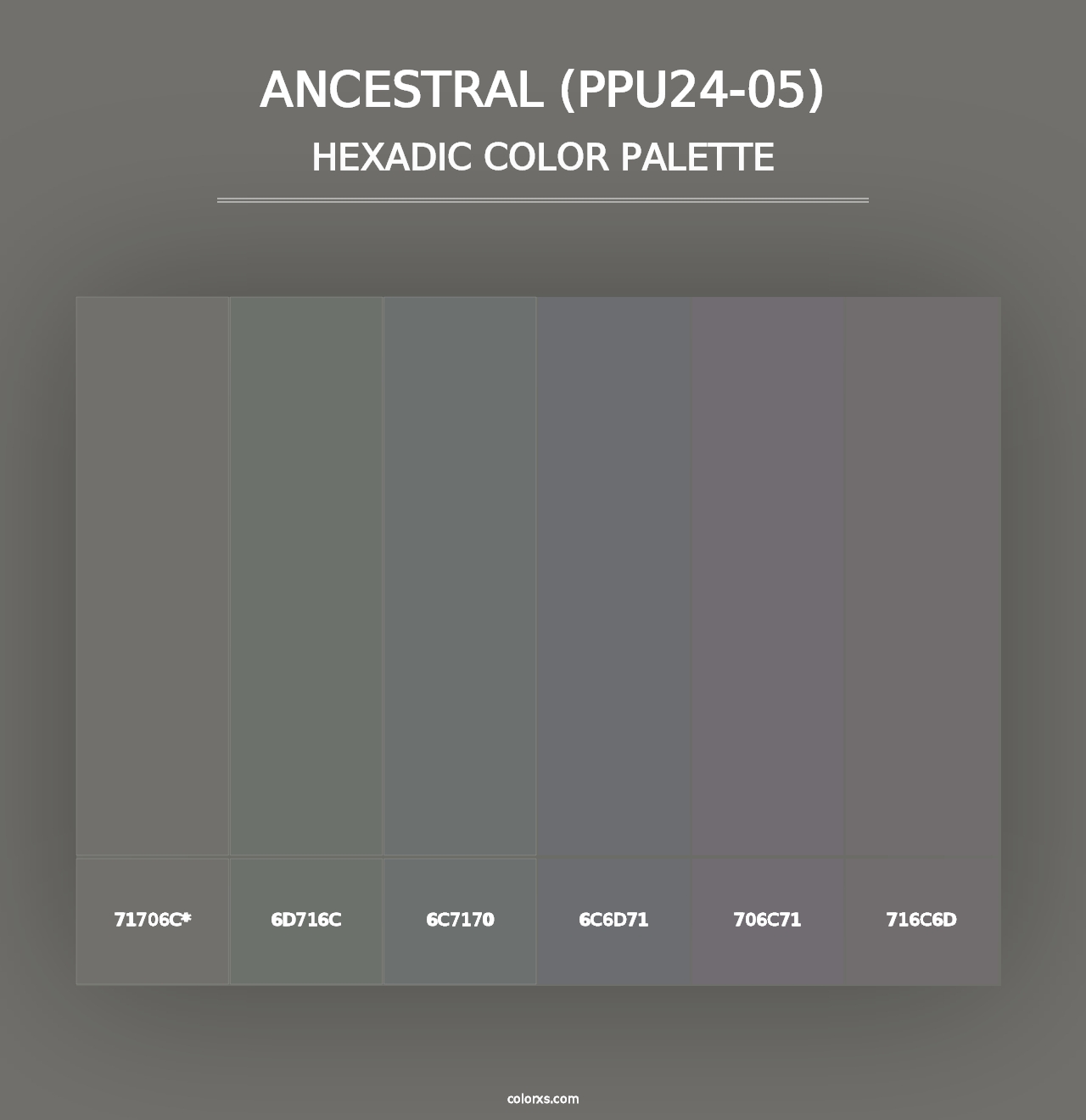 Ancestral (PPU24-05) - Hexadic Color Palette