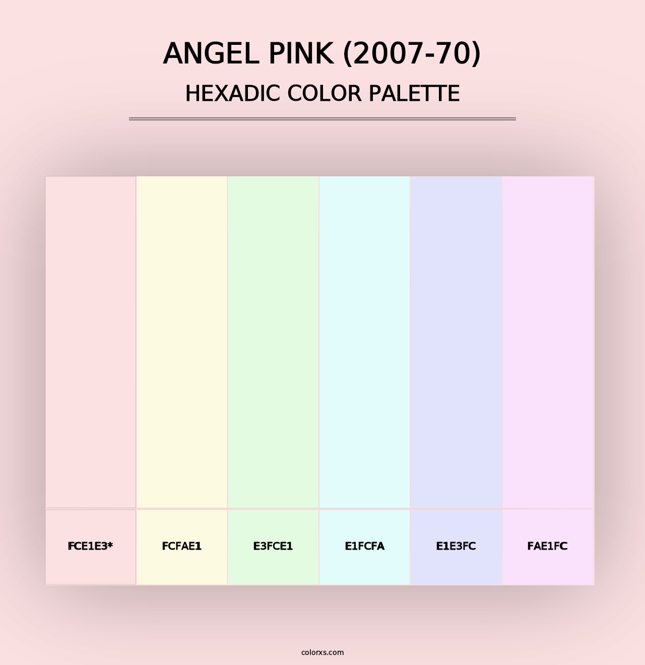 Angel Pink (2007-70) - Hexadic Color Palette