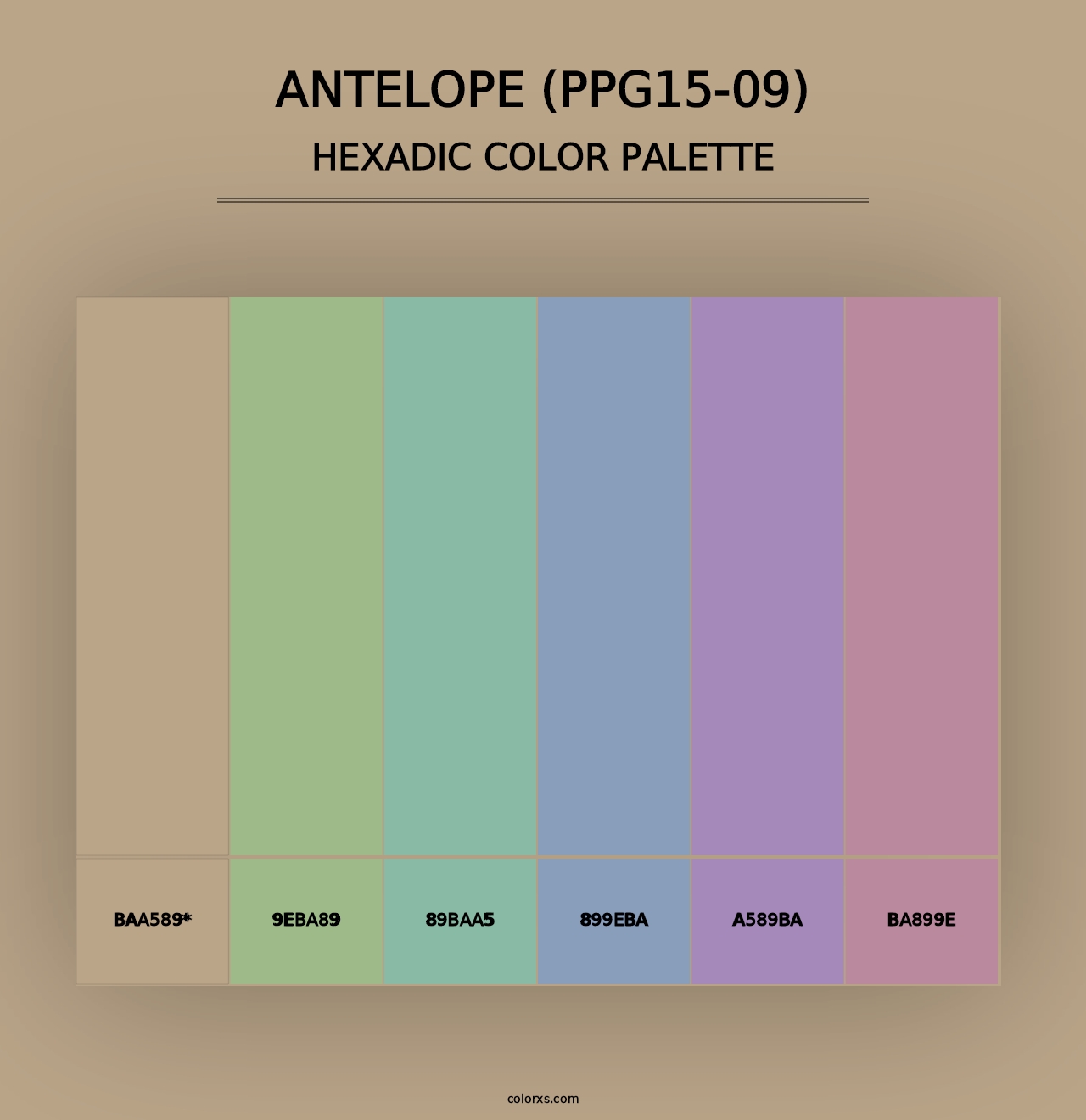 Antelope (PPG15-09) - Hexadic Color Palette