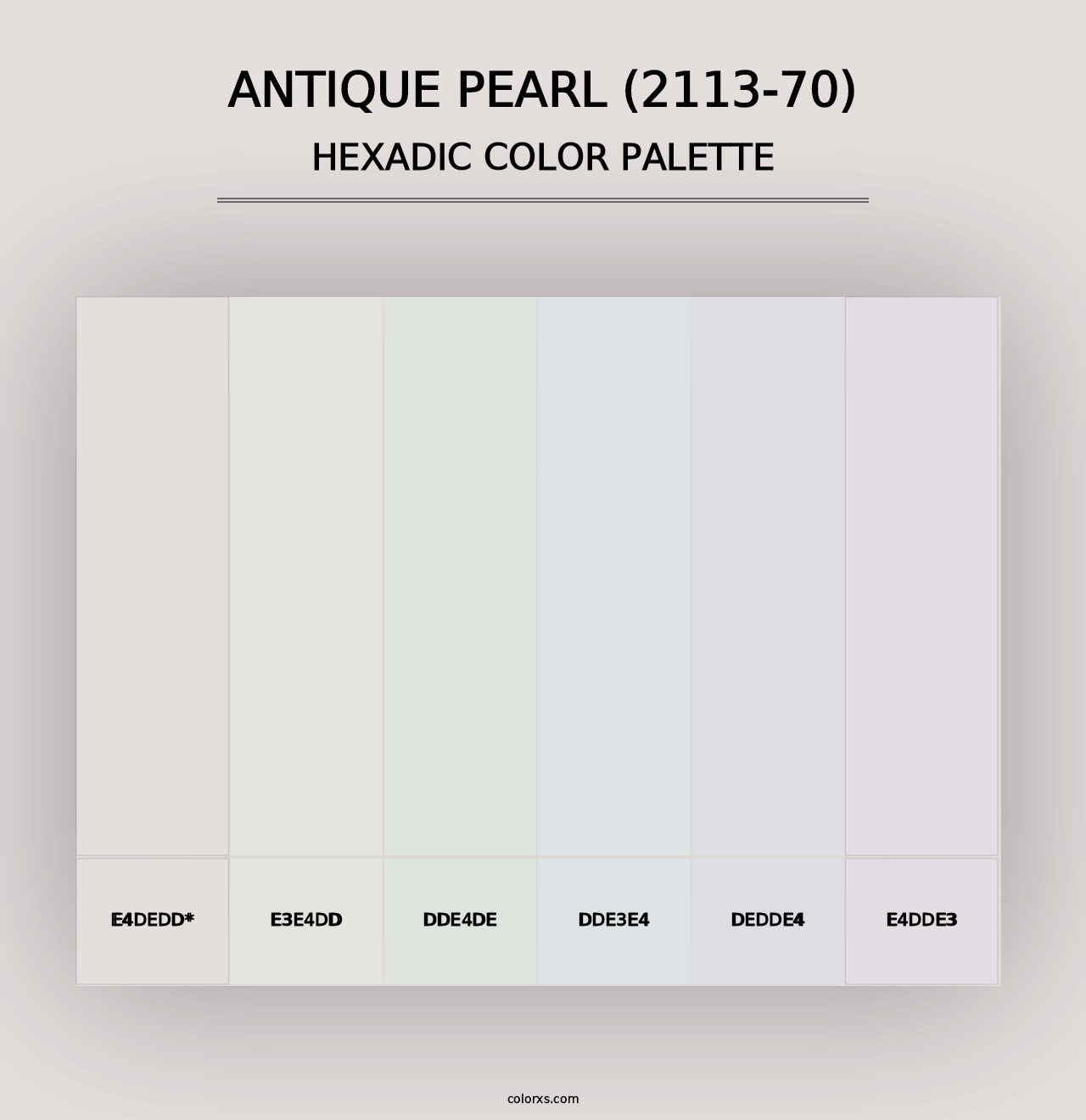 Antique Pearl (2113-70) - Hexadic Color Palette