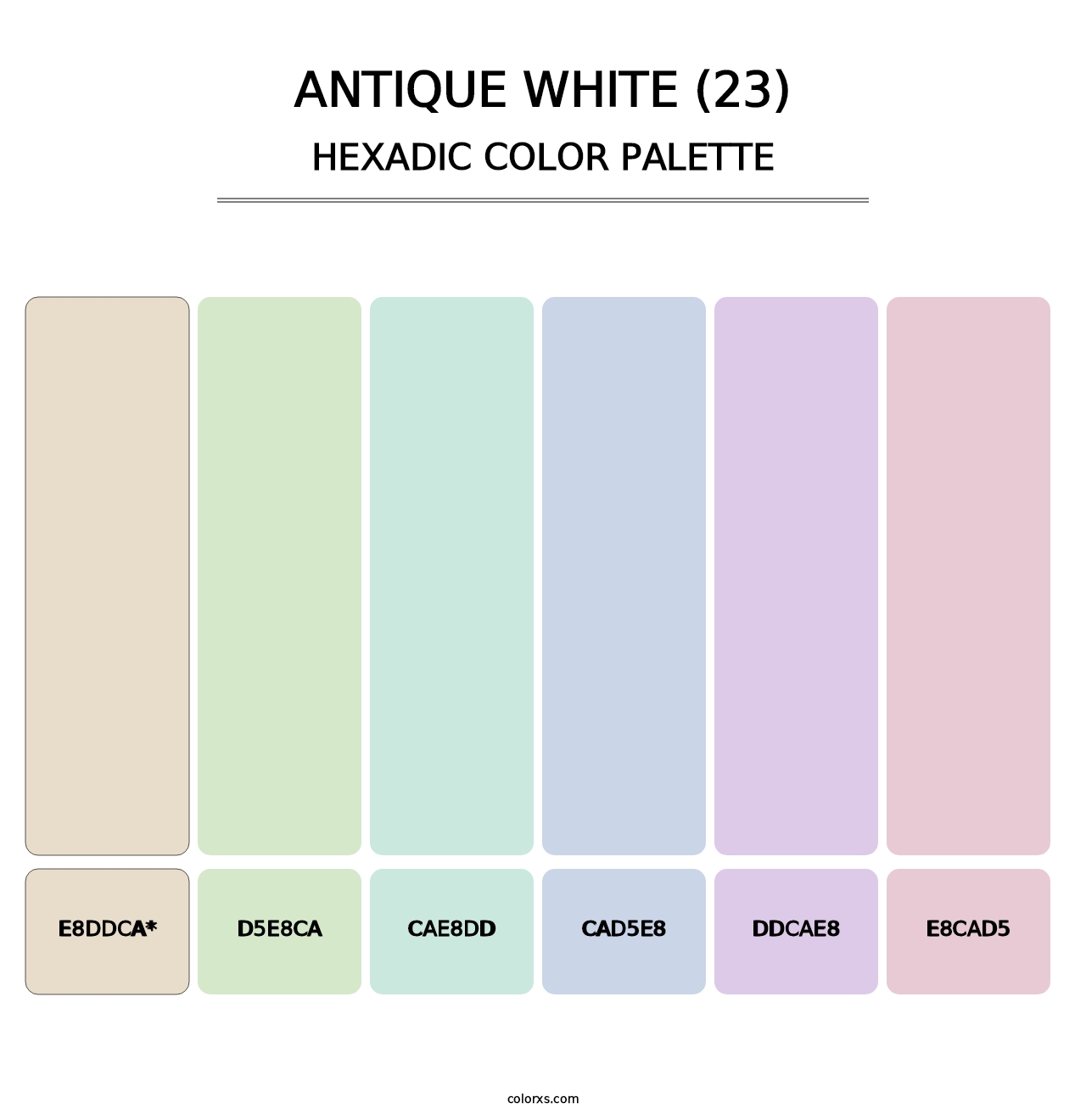 Antique White (23) - Hexadic Color Palette