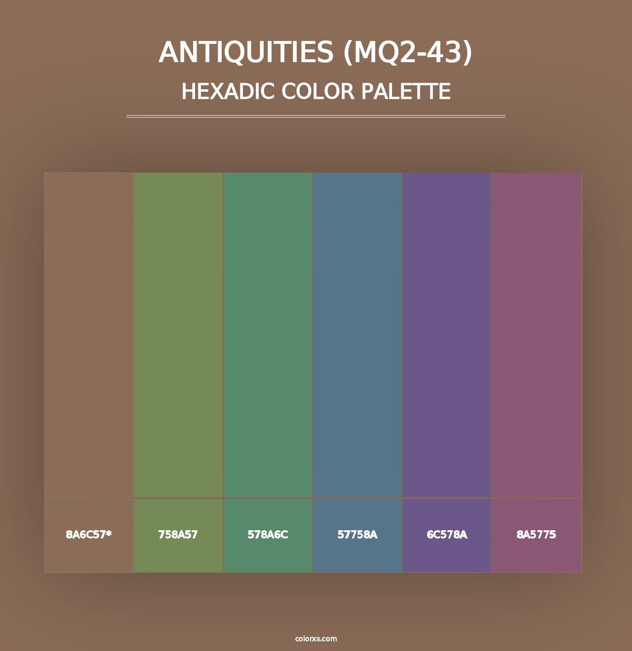 Antiquities (MQ2-43) - Hexadic Color Palette