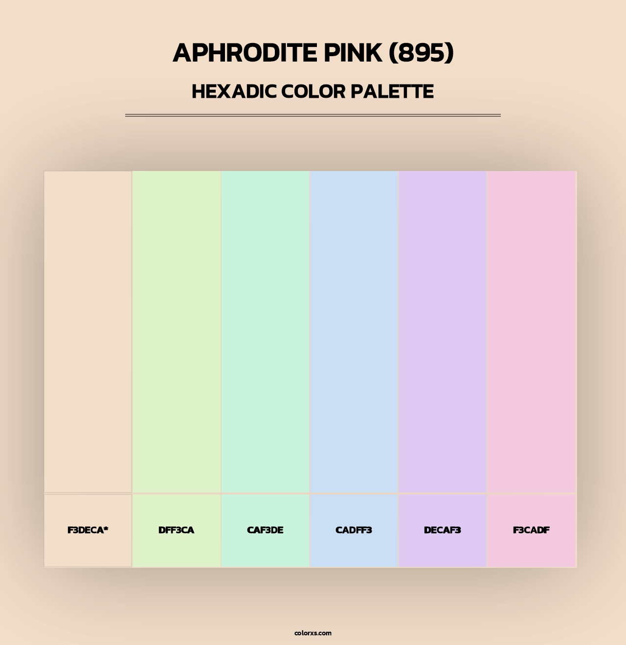 Aphrodite Pink (895) - Hexadic Color Palette