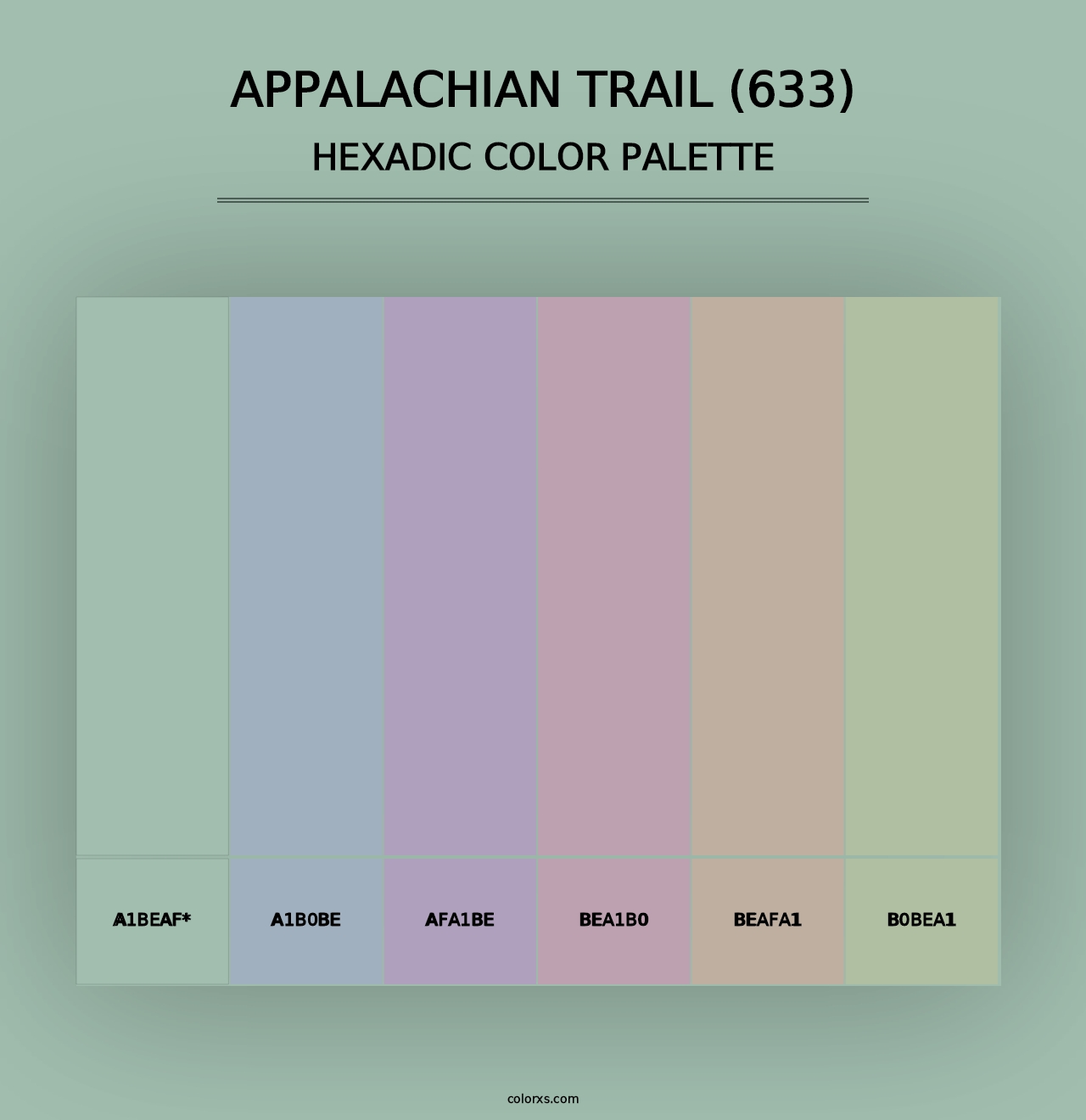 Appalachian Trail (633) - Hexadic Color Palette