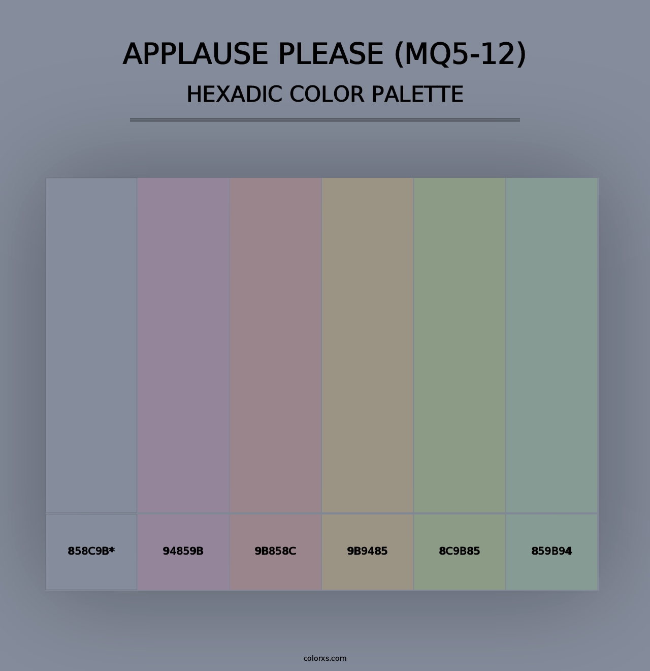 Applause Please (MQ5-12) - Hexadic Color Palette