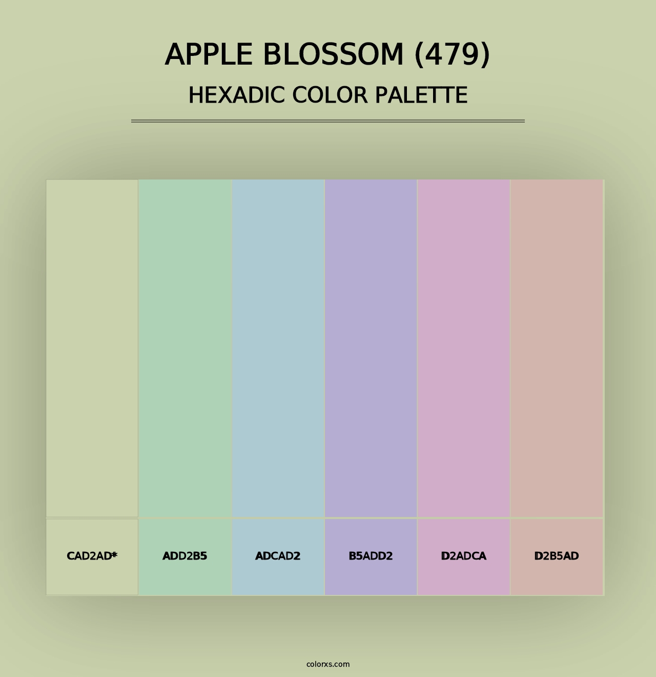 Apple Blossom (479) - Hexadic Color Palette