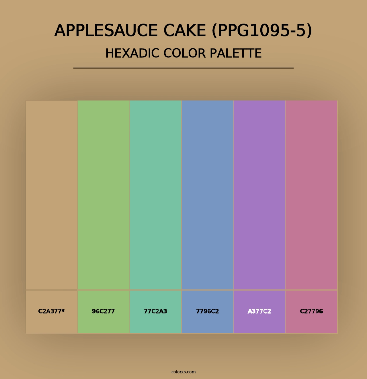 Applesauce Cake (PPG1095-5) - Hexadic Color Palette