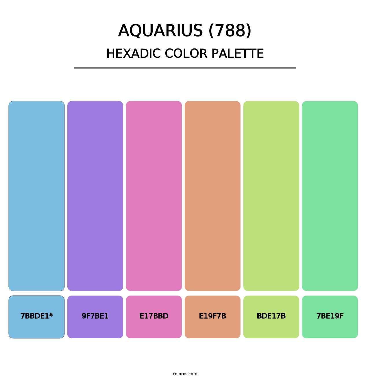 Aquarius (788) - Hexadic Color Palette