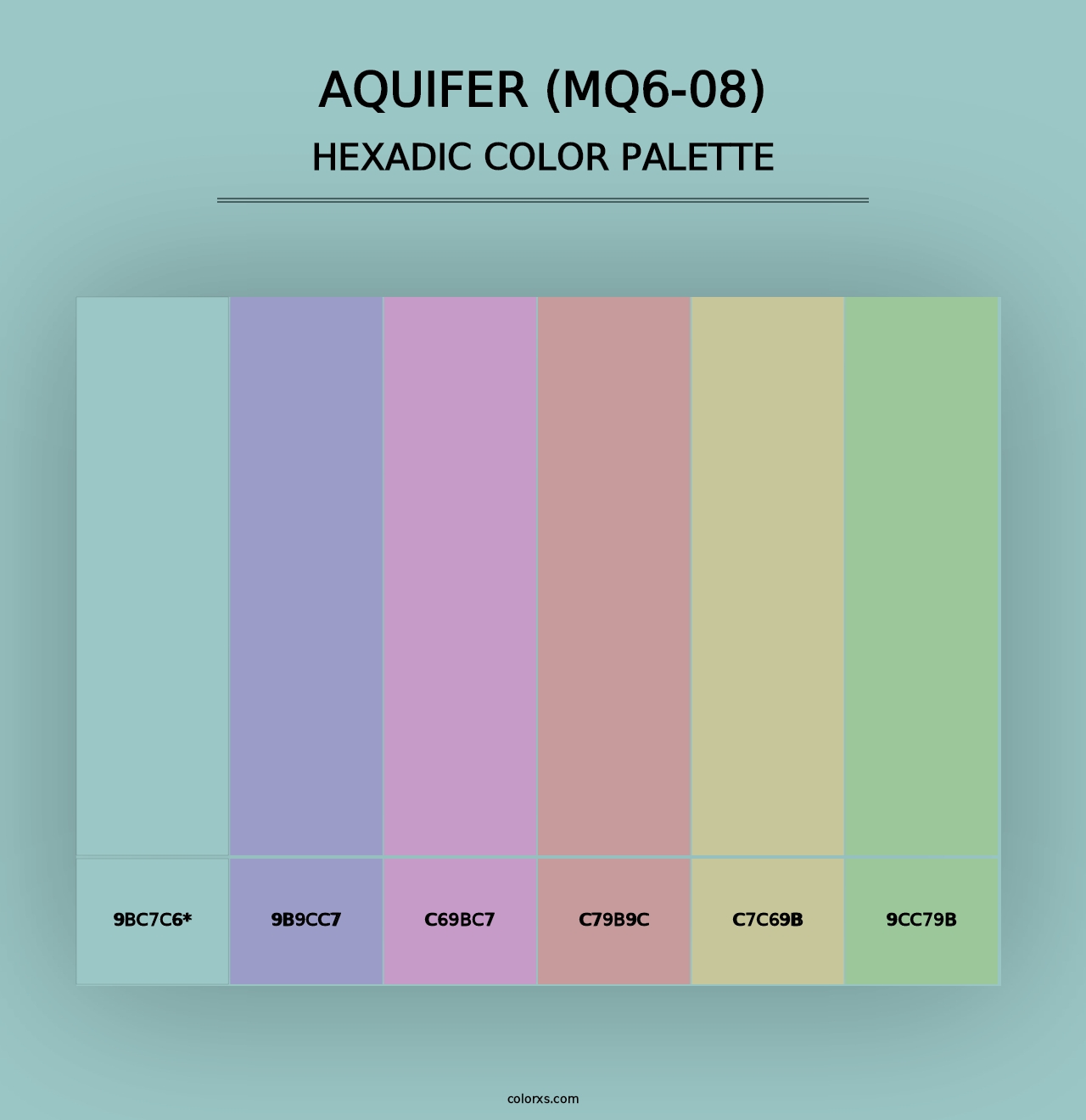 Aquifer (MQ6-08) - Hexadic Color Palette