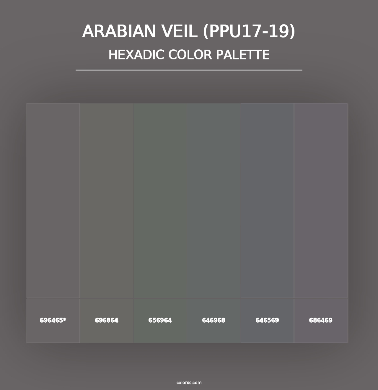 Arabian Veil (PPU17-19) - Hexadic Color Palette