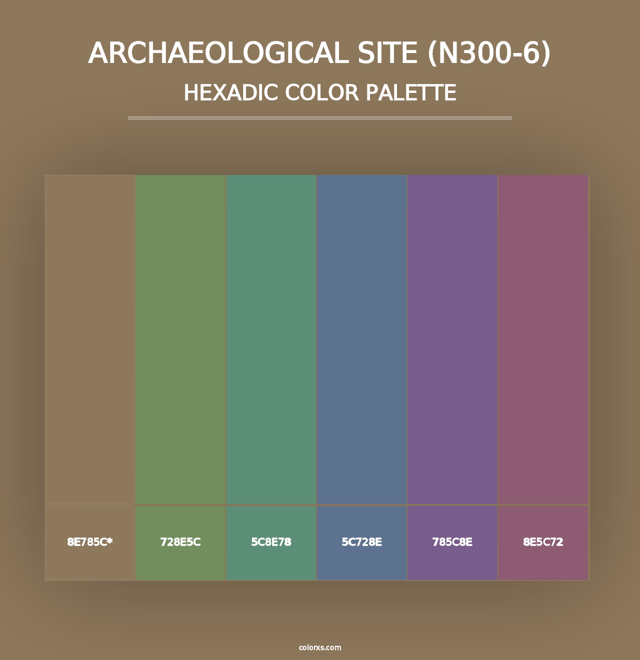 Archaeological Site (N300-6) - Hexadic Color Palette