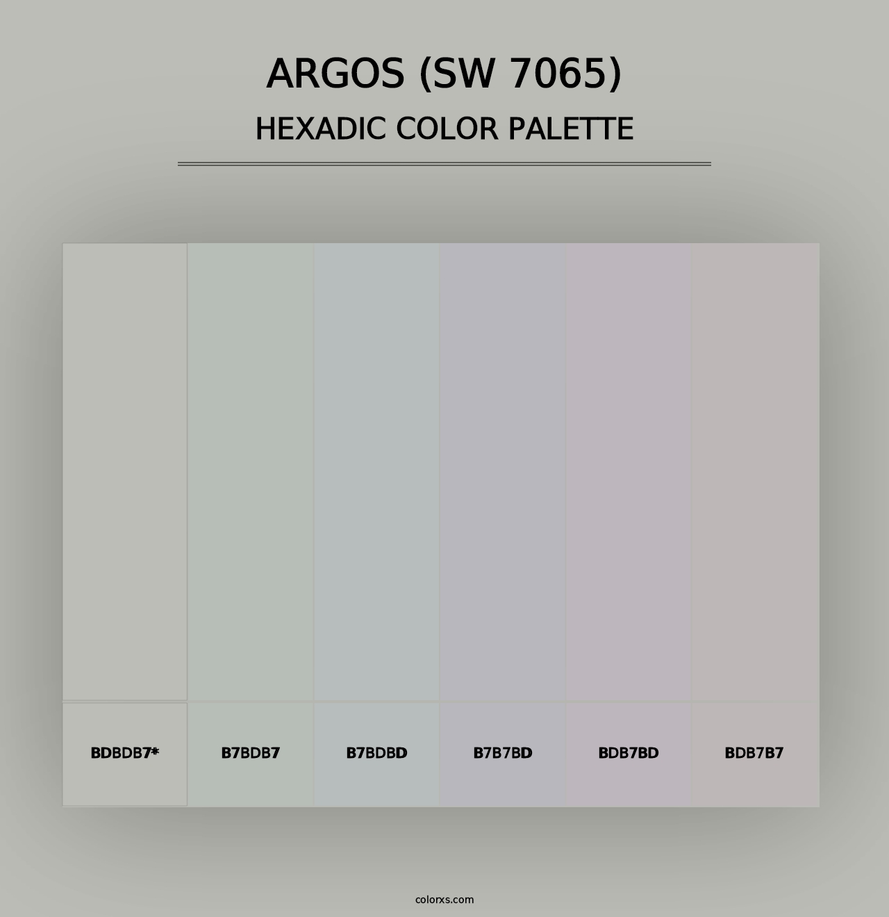 Argos (SW 7065) - Hexadic Color Palette